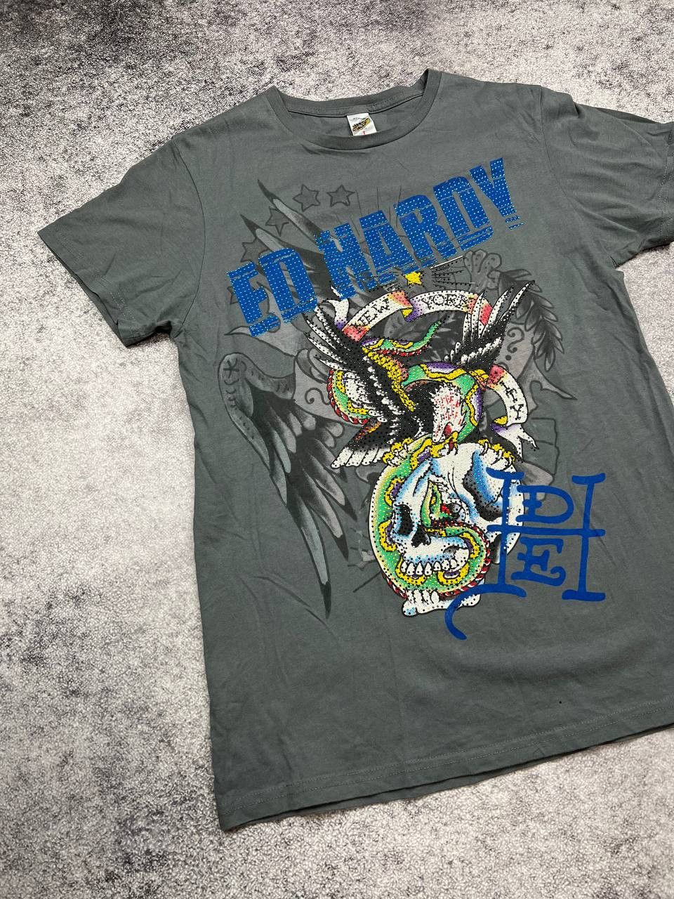 Ed Hardy Ed Hardy New York Y2K T-Shirt Size US L / EU 52-54 / 3 - 2 Thumbnail