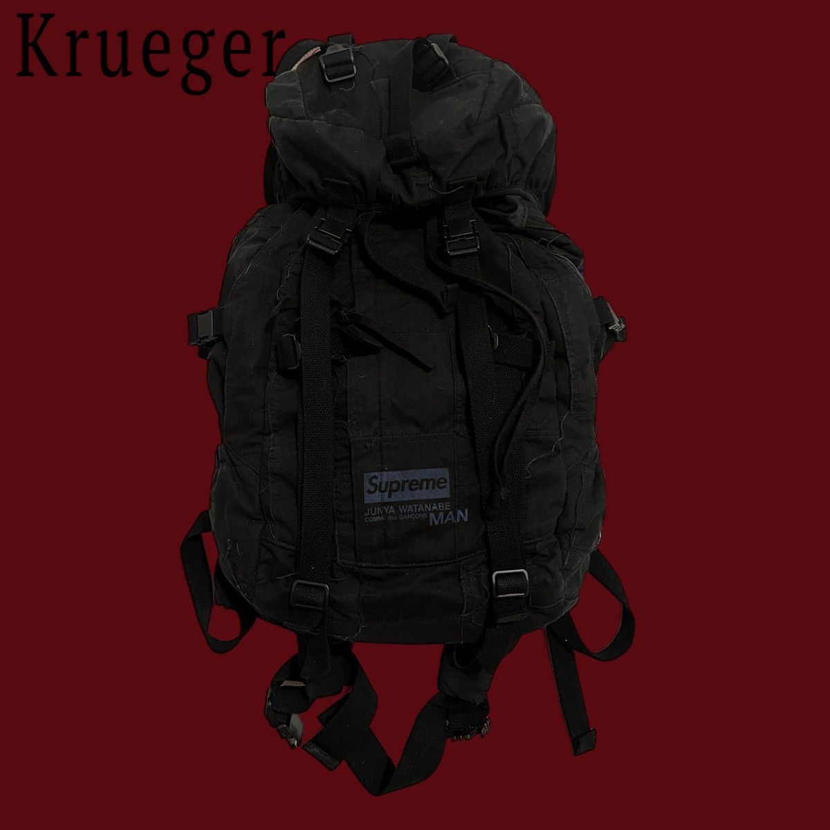 Supreme ×JUNYA WATANABE Backpack バックパック黒 Buy Supreme x Junya Watanabe x Comme des Garçons MAN