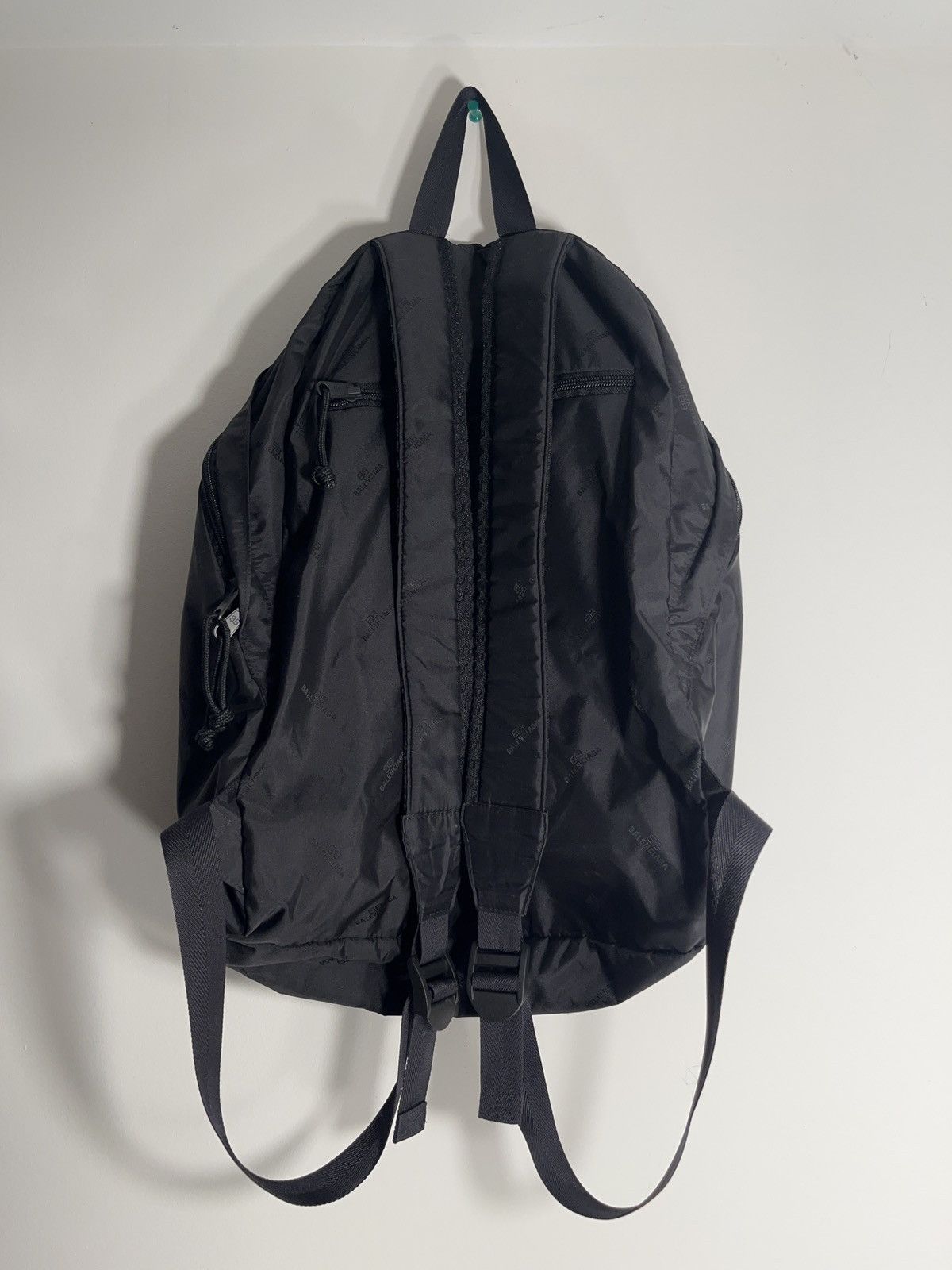 Balenciaga Balenciaga nylon all over print logo backpack Size ONE SIZE - 2 Thumbnail