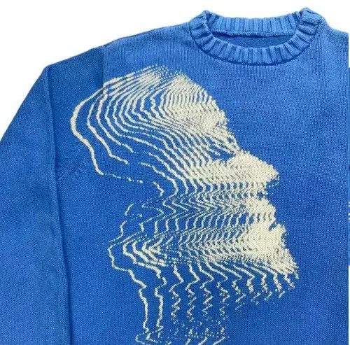 Japanese Brand Kubota x Ishii Vintage sweater with a girl's face Size US M / EU 48-50 / 2 - 5 Thumbnail