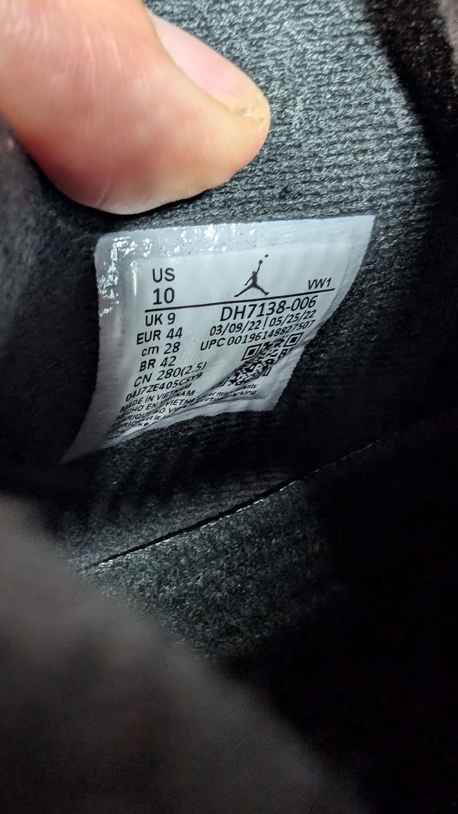 Jordan Brand Size 10 - Jordan 4 Retro SE Black Canvas Size US 10 / EU 43 - 8 Thumbnail