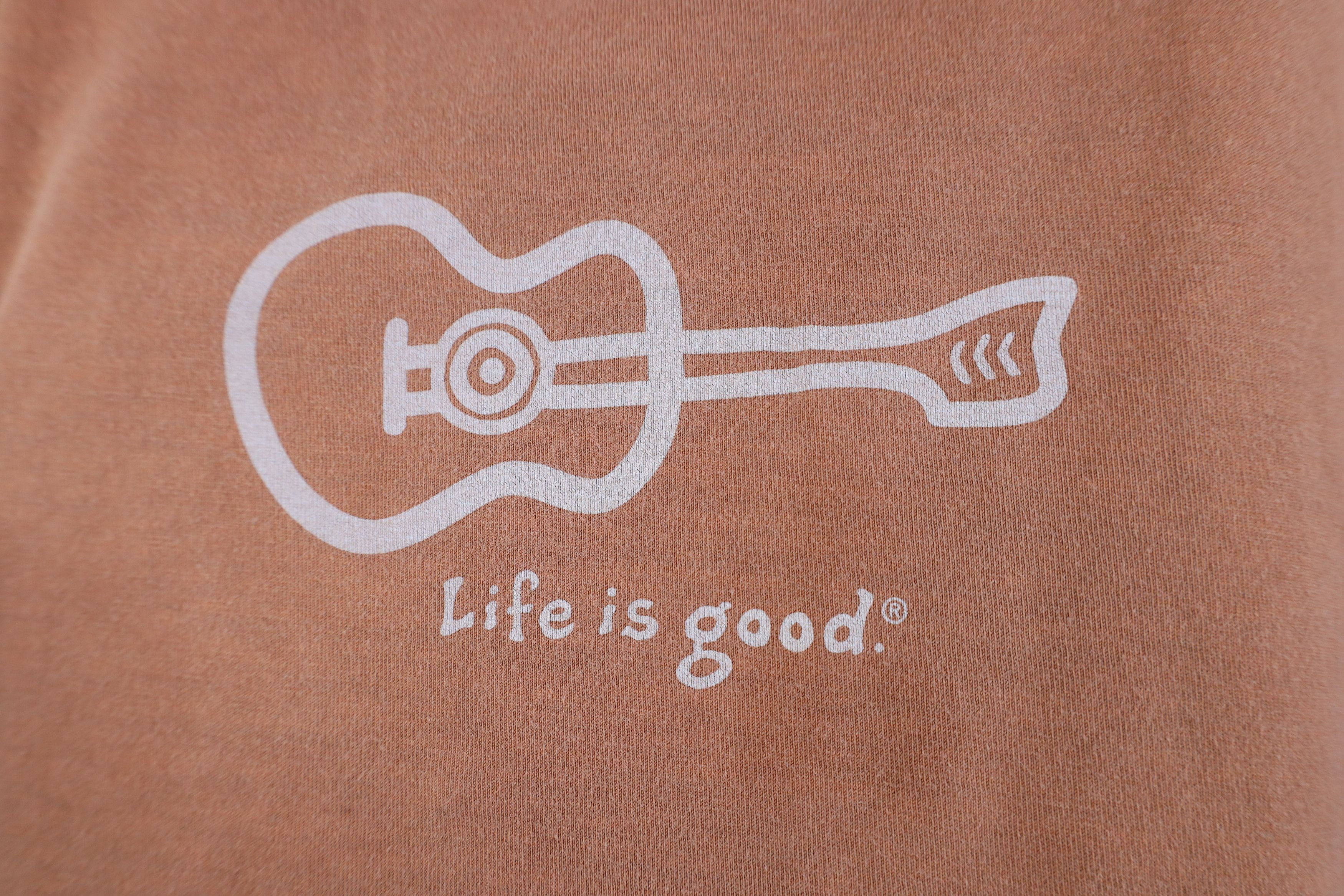 Life is Good Vintage Life Is Good Guitar Long Sleeve T-Shirt Orange Size US XL / EU 56 / 4 - 4 Thumbnail