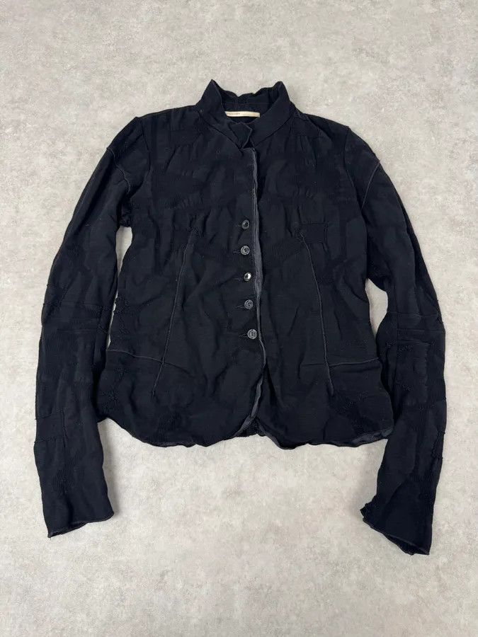Marithe + Francois Girbaud 2000s Marithé + François Girbaud Abstract Black Jacket Size M / US 6-8 / IT 42-44 - 1 Thumbnail
