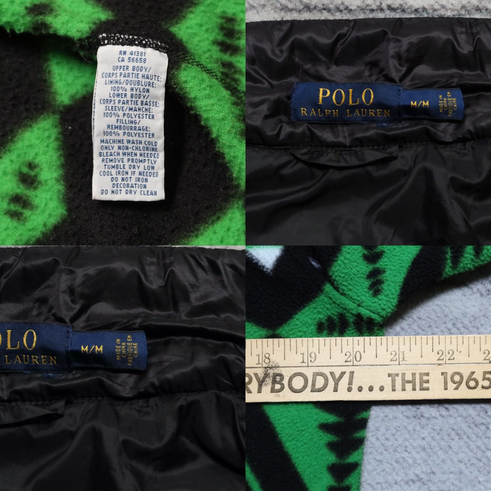 Polo Ralph Lauren Polo Ralph Lauren Downhill Racing Series Fleece Jacket Mens Jacket M Green Vintage Size US M / EU 48-50 / 2 - 8 Thumbnail