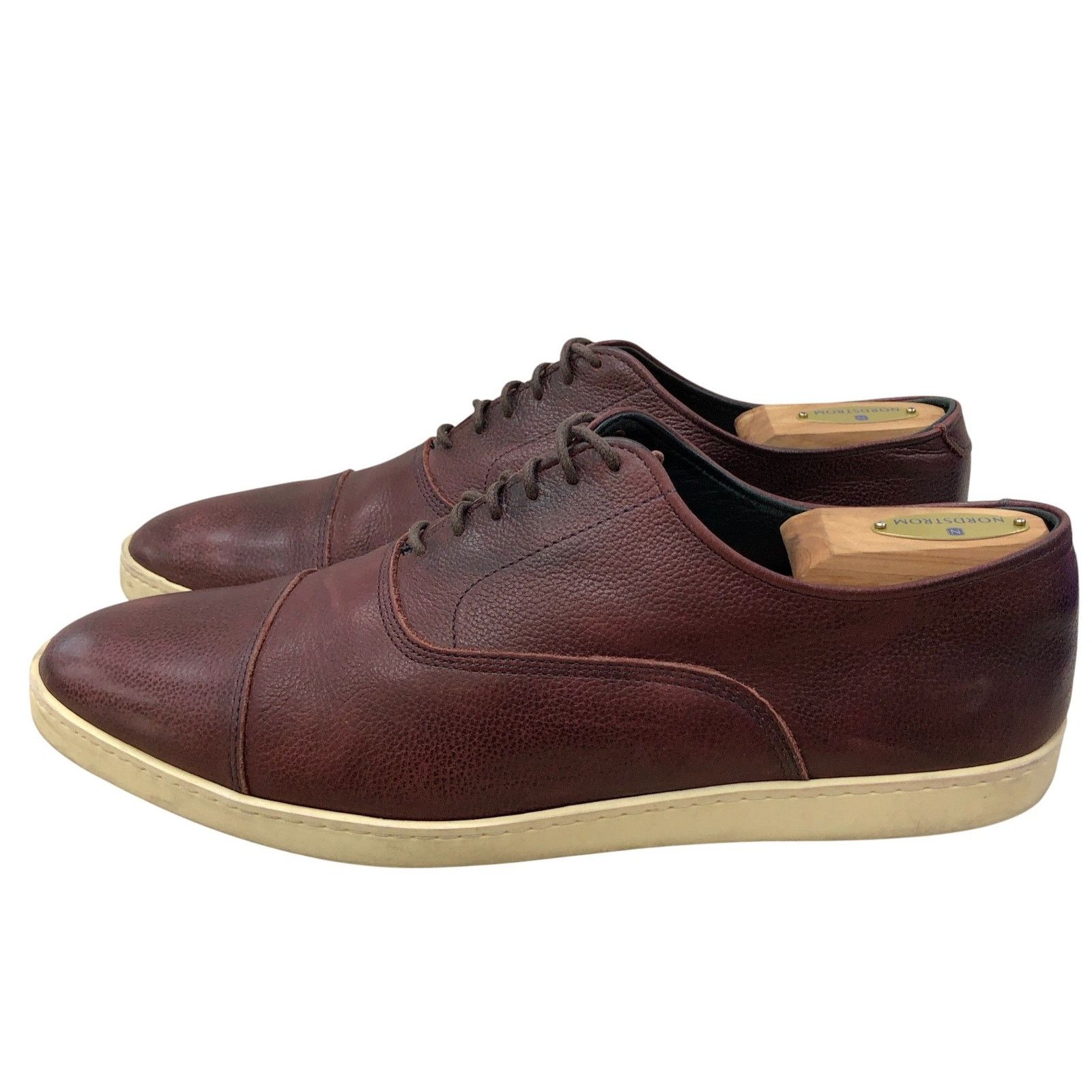 Allen Edmonds Allen Edmonds Shoes 10.5 D Brown Leather Cap Toe Sneakers Size US 10.5 / EU 43-44 - 5 Thumbnail
