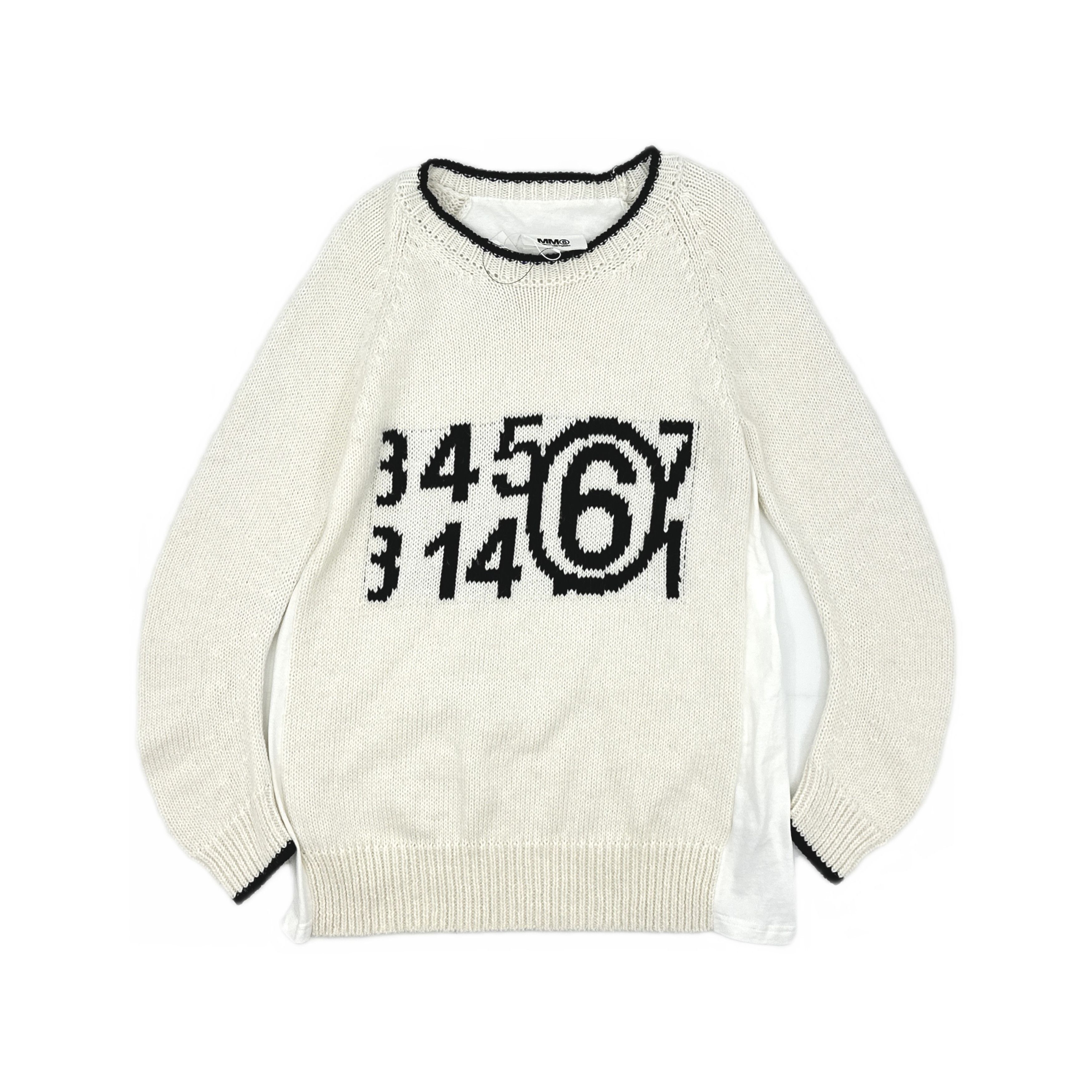 MM6 MM6 Maison Margiela Numeric Jacquard Knit Sweater Size S Size S / US 4 / IT 40 - 1 Thumbnail