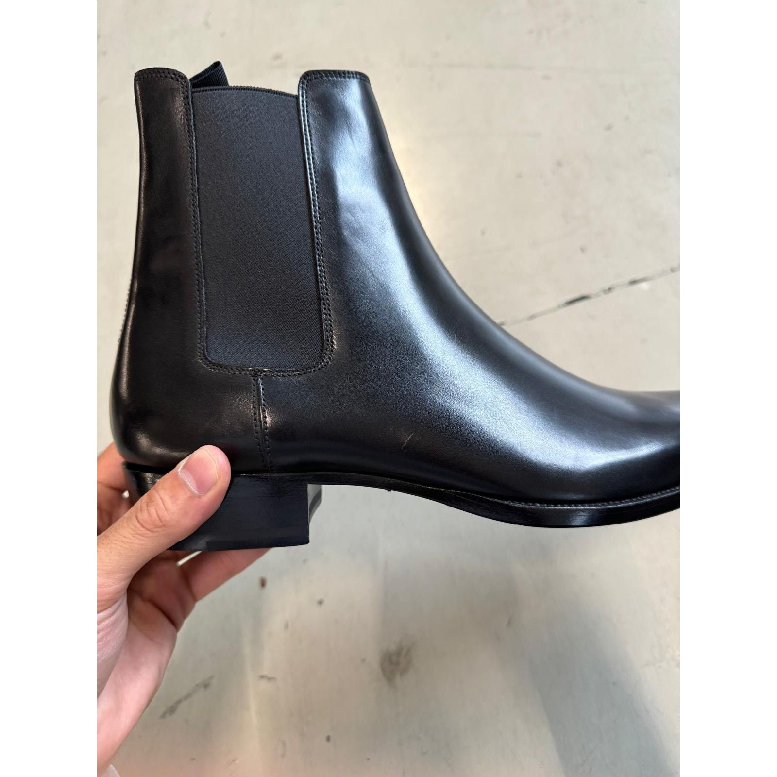 Saint Laurent Paris o1alsimx924 41440 Type C Leather Boots in Black Size US 9 / EU 42 - 5 Thumbnail