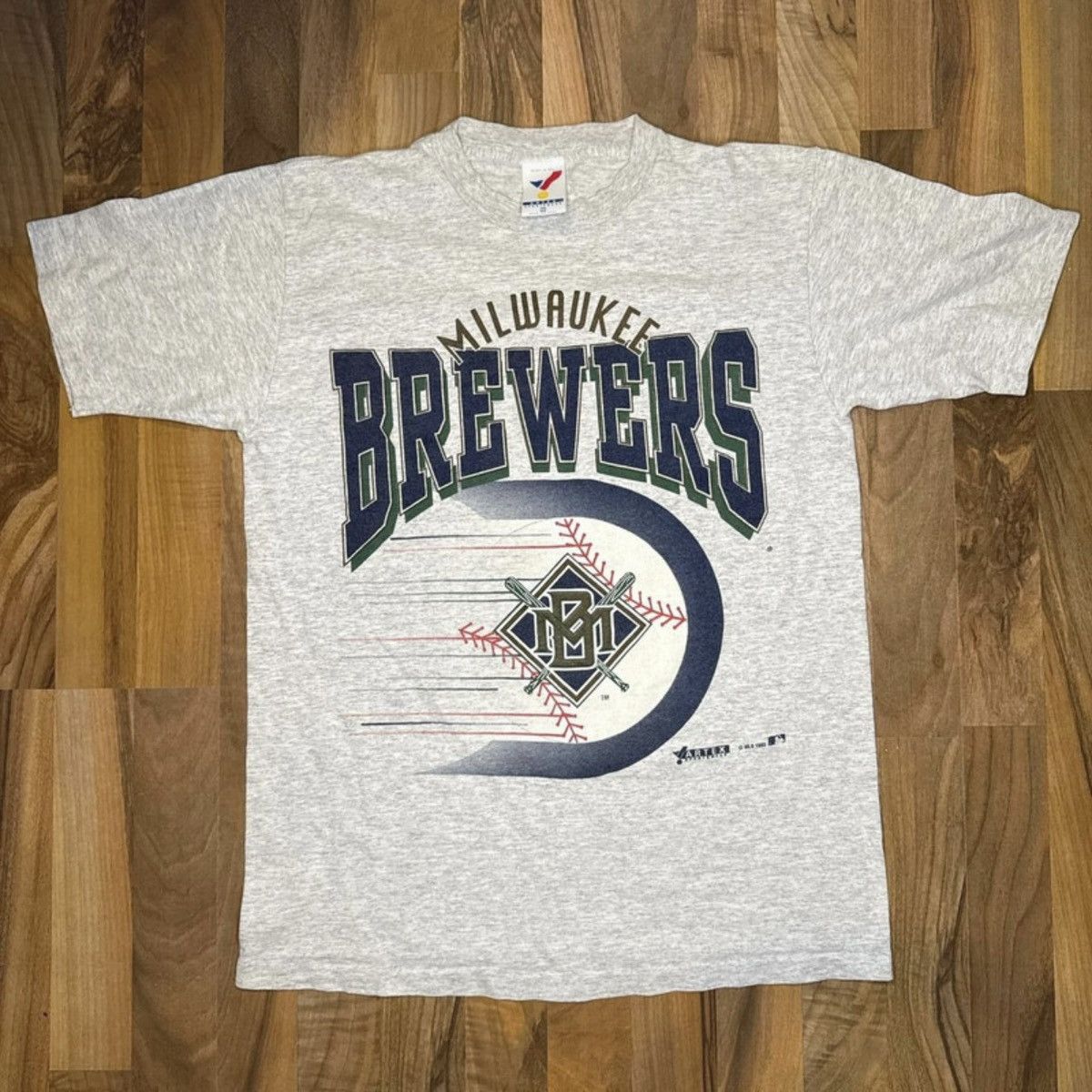 Artek Rare Vintage 90s Artex Brewers Baseball T-shirt Grey Men’s M Size US M / EU 48-50 / 2 - 1 Thumbnail