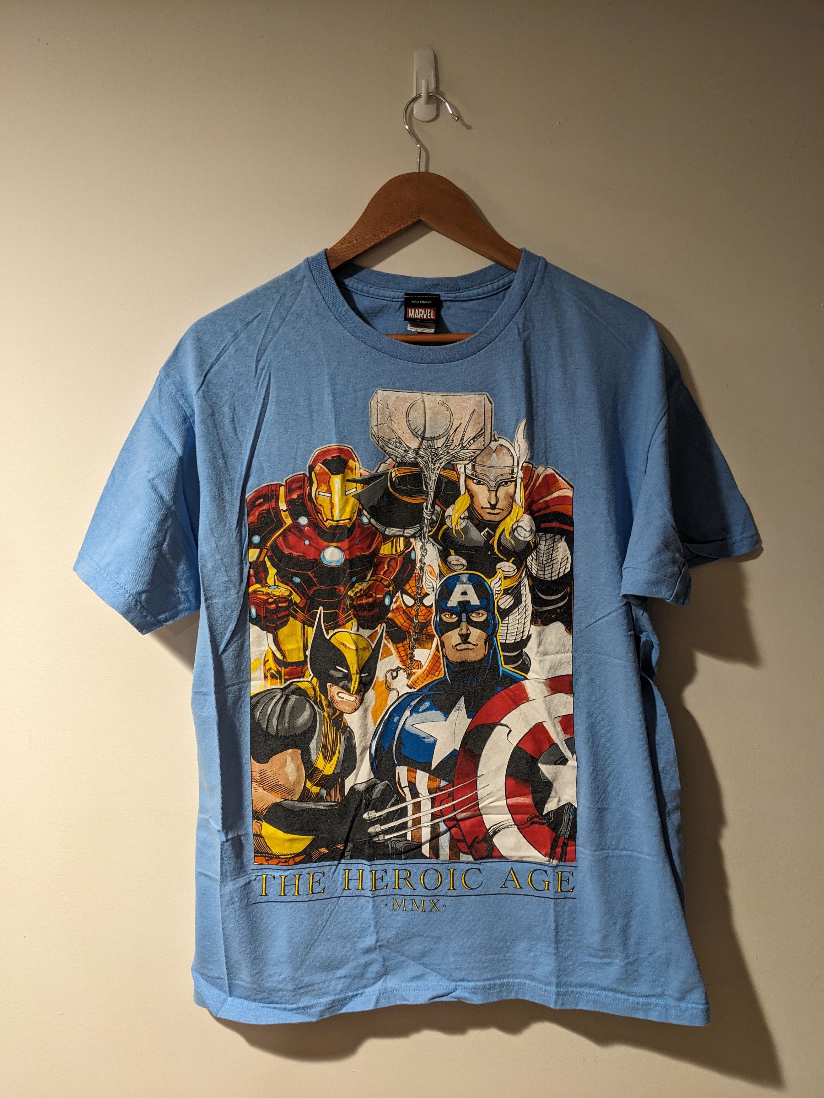 Marvel Comics × Vintage Vintage Y2K Marvel Mad Engine Avengers Wolverine T-Shirt Size US L / EU 52-54 / 3 - 1 Thumbnail