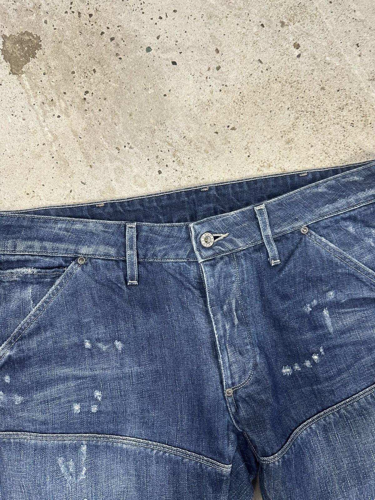 G-Star Vintage G Star Raw 5620 3D Low Tapered Double Knee Denim Size US 34 / EU 50 - 10 Thumbnail