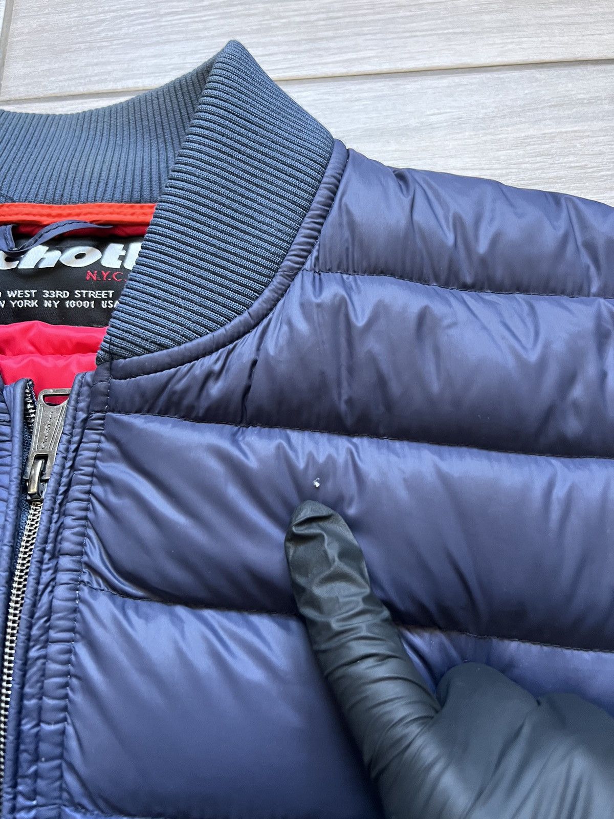 Schott Schott N.Y.C. Down Puffer Jacket Size US XL / EU 56 / 4 - 18 Thumbnail