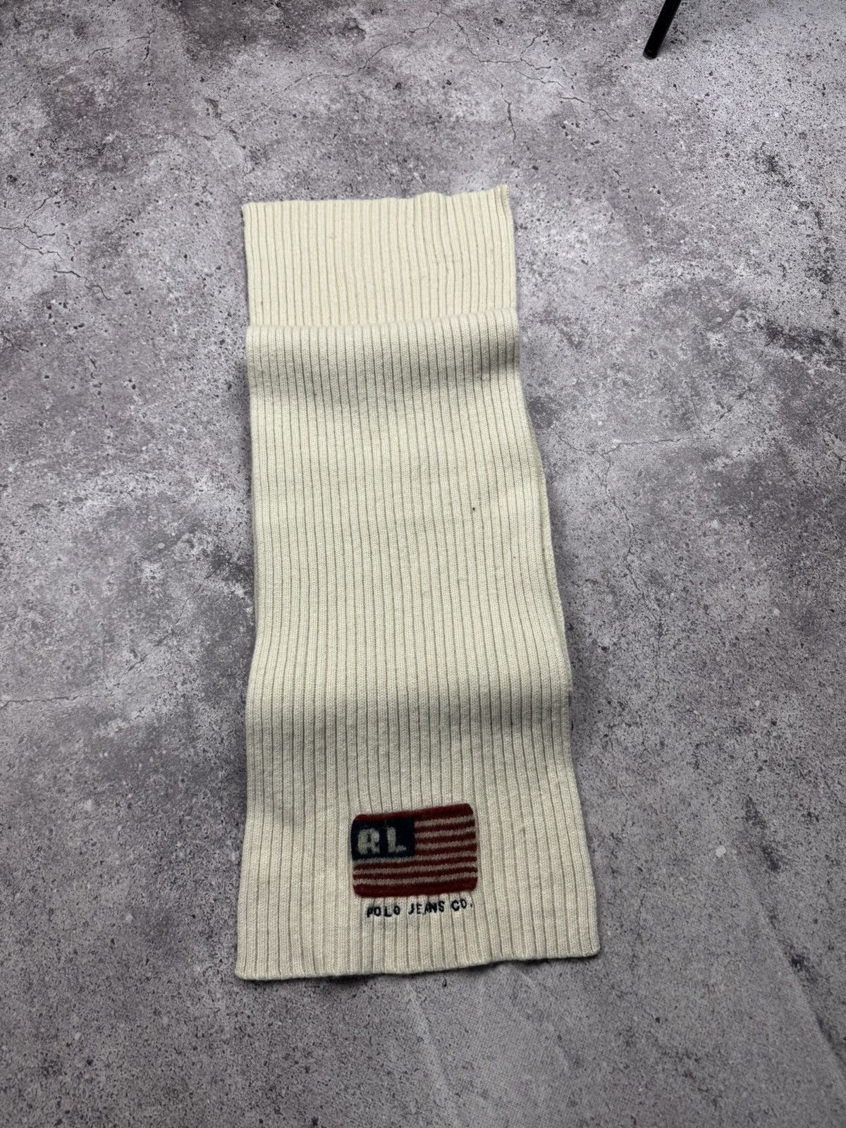 Polo Ralph Lauren Vintage Polo Ralph Lauren USA Knitted Scarf Size ONE SIZE - 4 Thumbnail