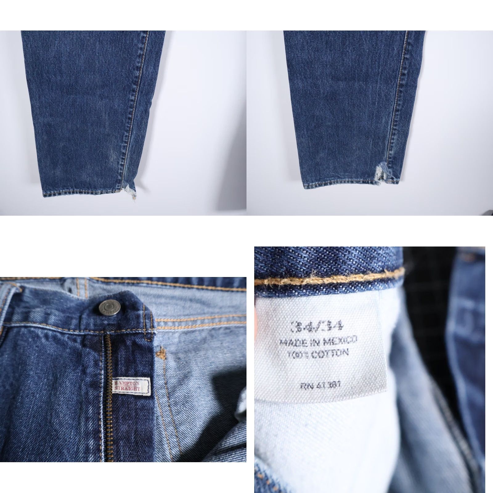 Polo Ralph Lauren Polo Ralph Lauren Jeans Men 34 x 34 Blue Hampton Straight Leg 100% Cotton Denim Vintage 90s Grunge Retro Style Shoes? Size US S / EU 44-46 / 1 - 9 Thumbnail