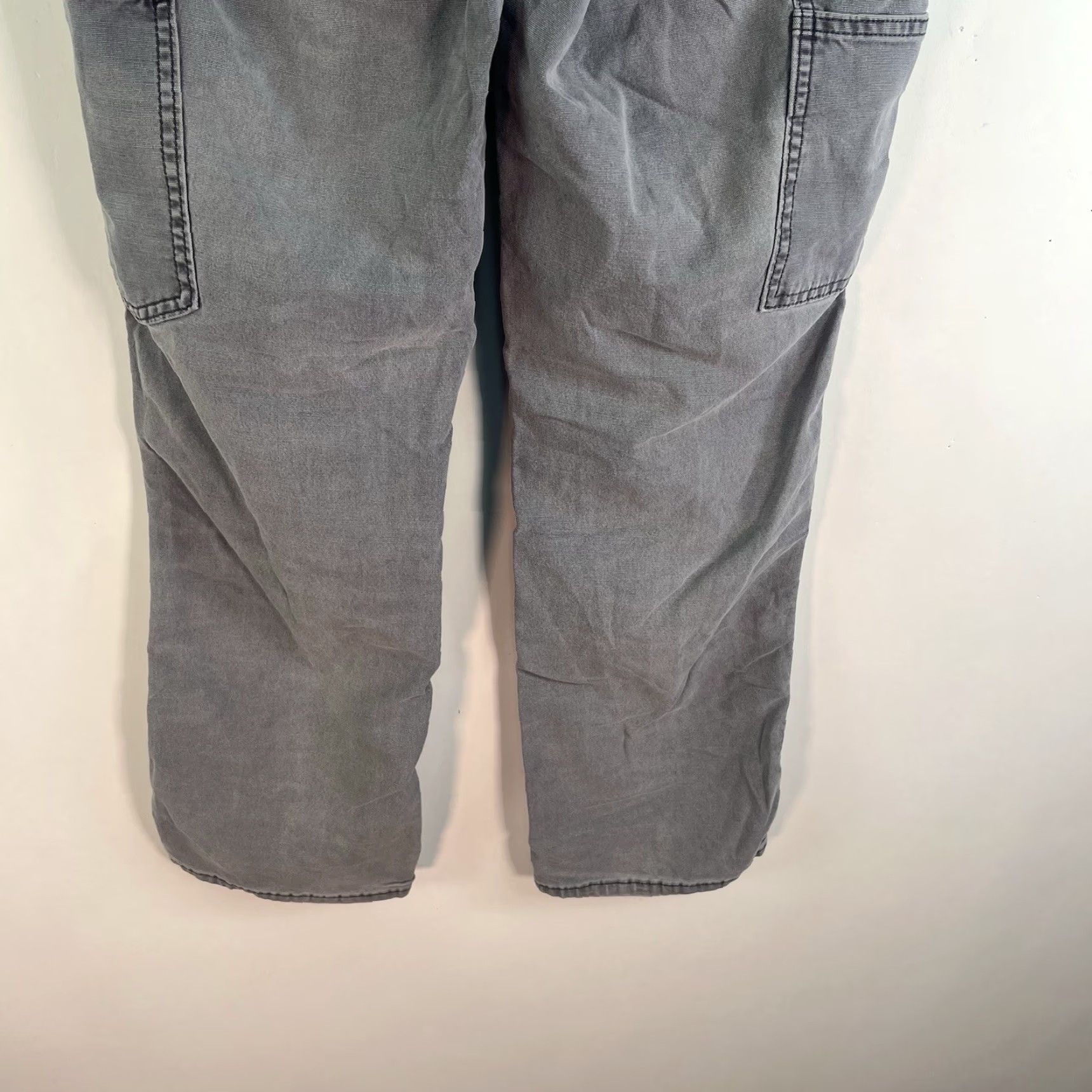 Carhartt Carhartt Women's Canvas Carpenter Pants Size 4S Gray Straight Fit 30X29 5-Pocket Logo Size 27" / US 4 / IT 40 - 7 Thumbnail