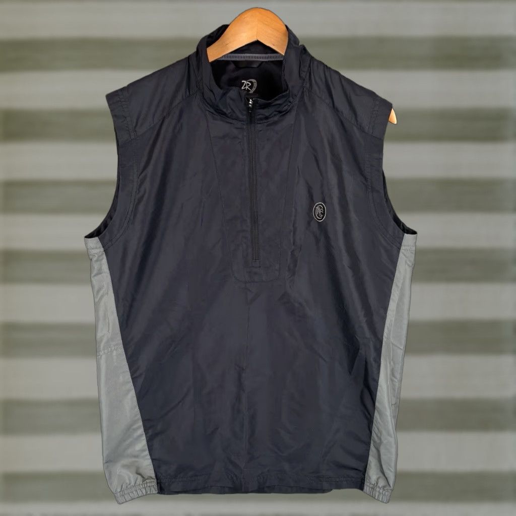 Logo 7 Zero Restriction Windbreaker Vest Men M Black 1/2 Zip Logo Golf Jacket Size US M / EU 48-50 / 2 - 1 Thumbnail