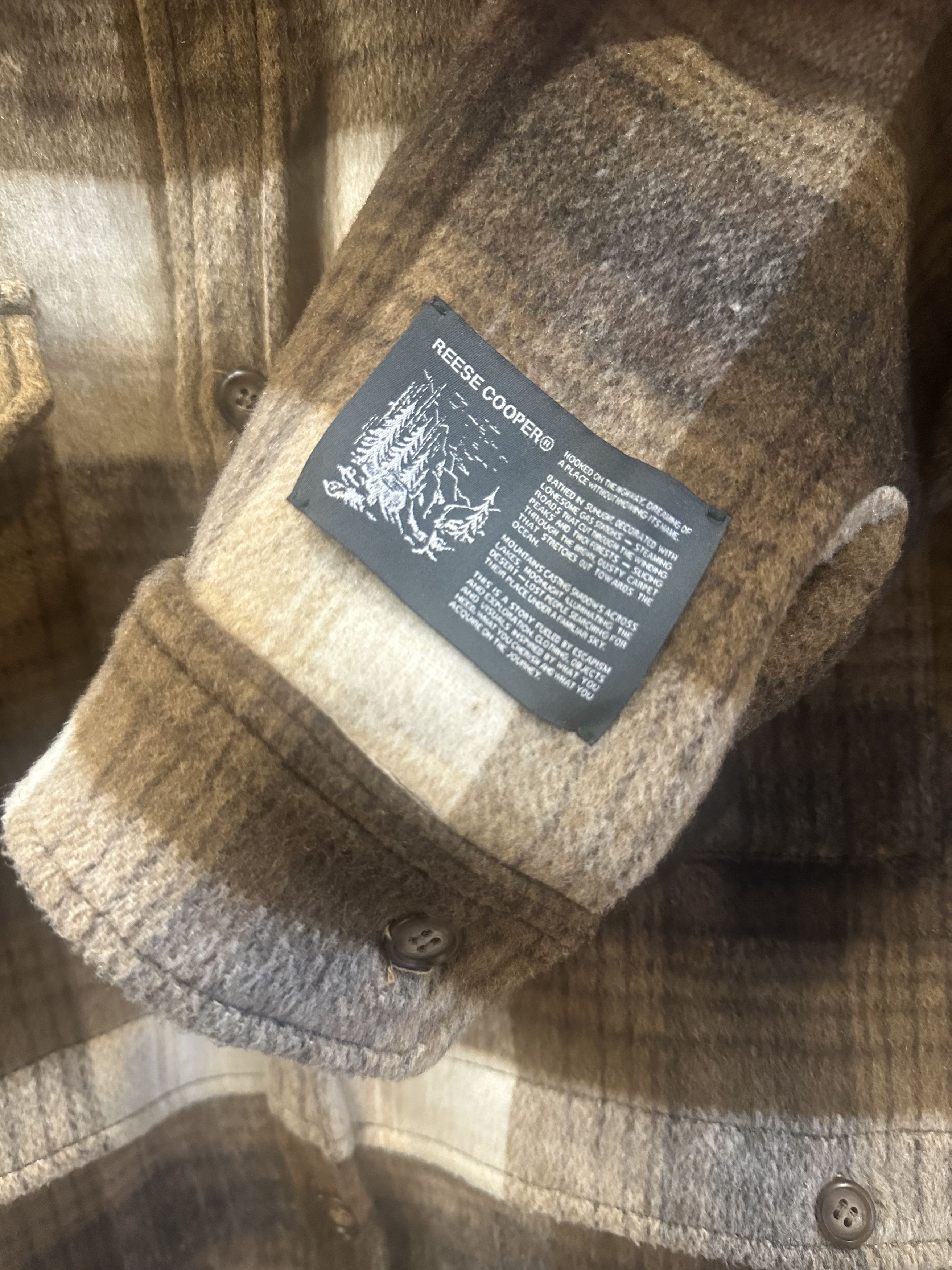 Reese Cooper Reese Cooper Brushed Wool Flanned Shirt Size US L / EU 52-54 / 3 - 5 Thumbnail