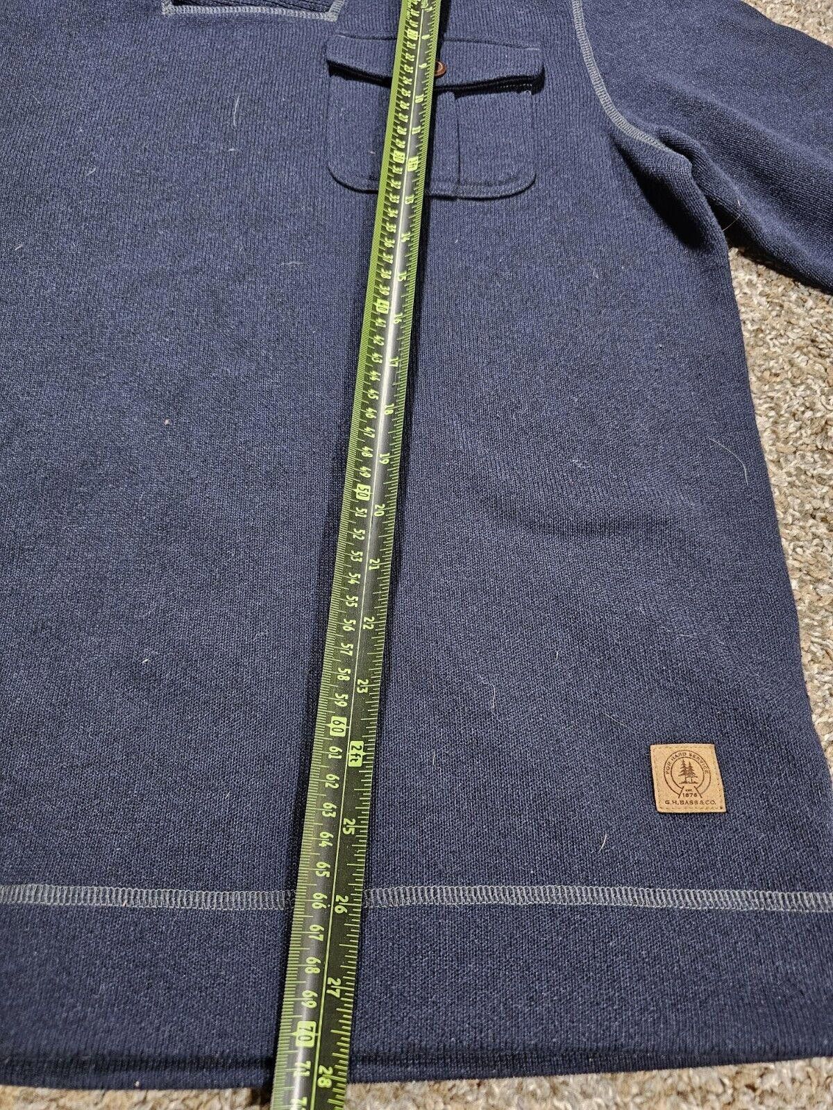 Designer G.H. BASS Service Workwear Cowl Button Neck Sweatshirt M Size US M / EU 48-50 / 2 - 6 Thumbnail
