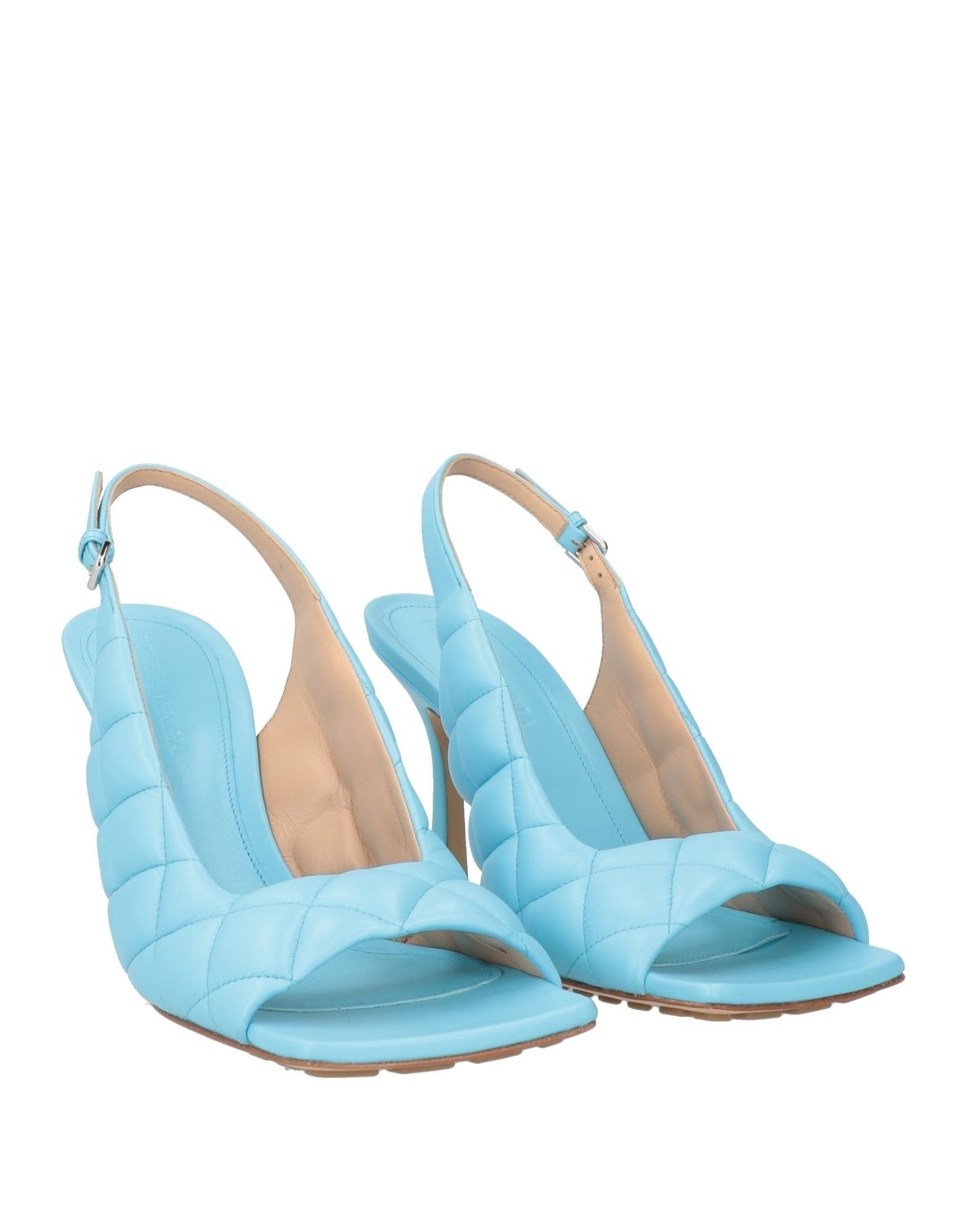 Bottega Veneta o1bcso1str0225 Padded Slingback Sandals in Blue Size US 7.5 / IT 37.5 - 2 Thumbnail