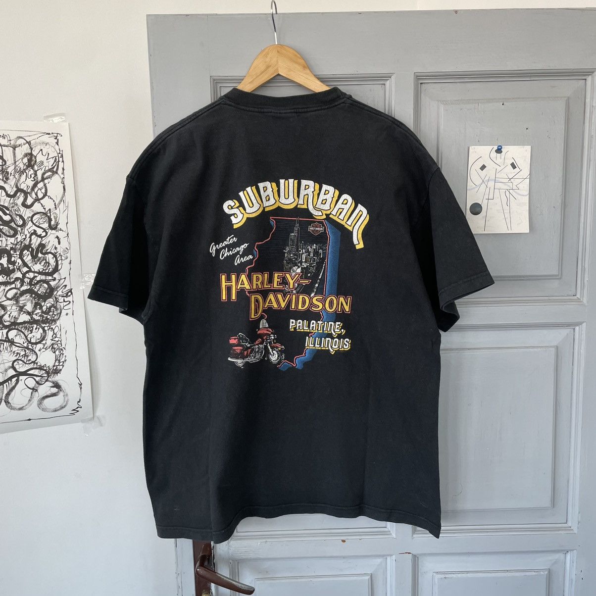Harley Davidson × Vintage Vintage 90’s Harley Davidson 100 Years T-shirt Size US XL / EU 56 / 4 - 6 Thumbnail
