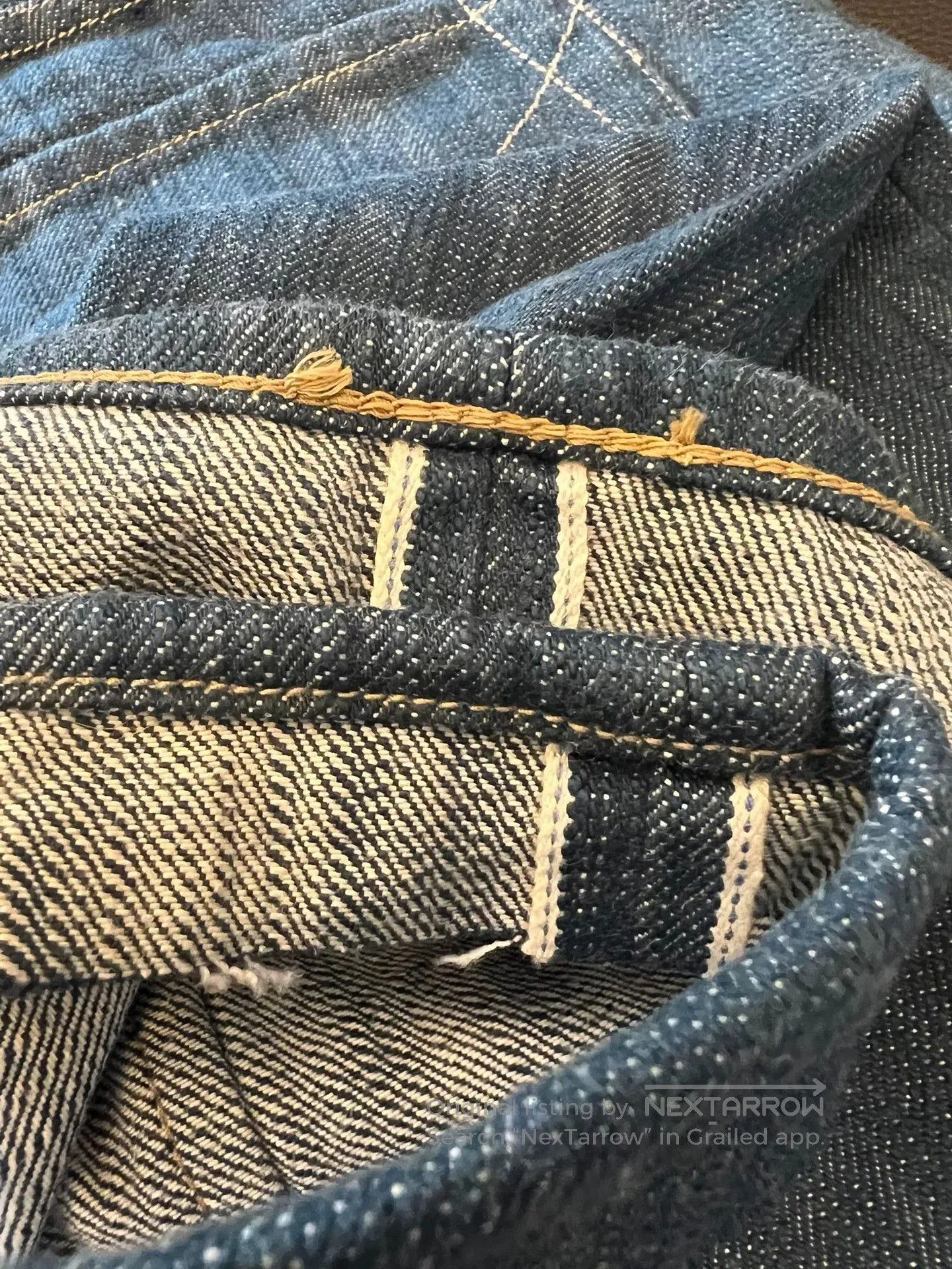 Companion Denim Companion Jan04KN Slubby Green Slim Straight Jeans. Size US 33 - 6 Thumbnail