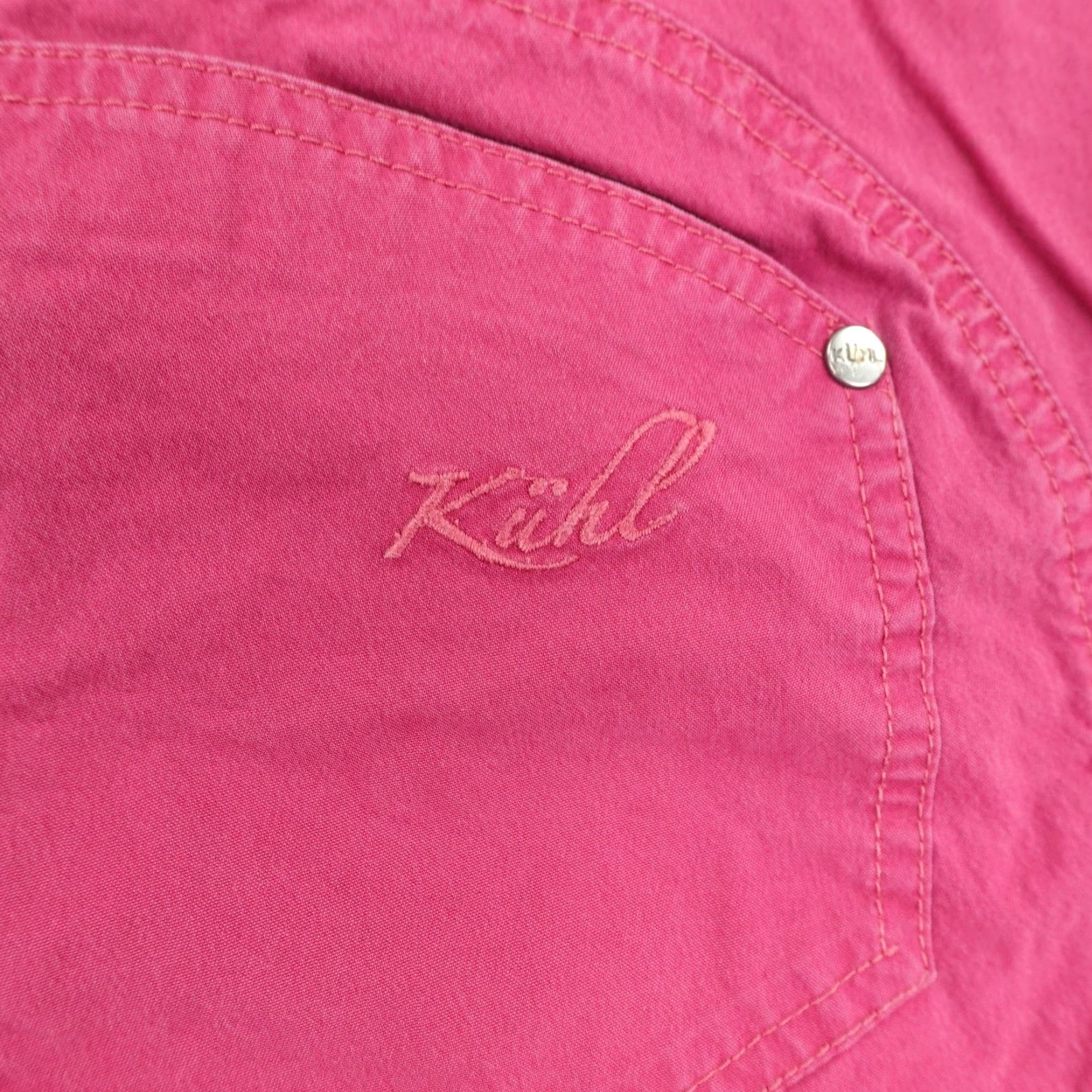Pinko VINTAGE Kuhl Cargo Shorts Womens 6 Pink Outdoor Hiking Casual Summer Activewear Size 28" / US 6 / IT 42 - 4 Thumbnail