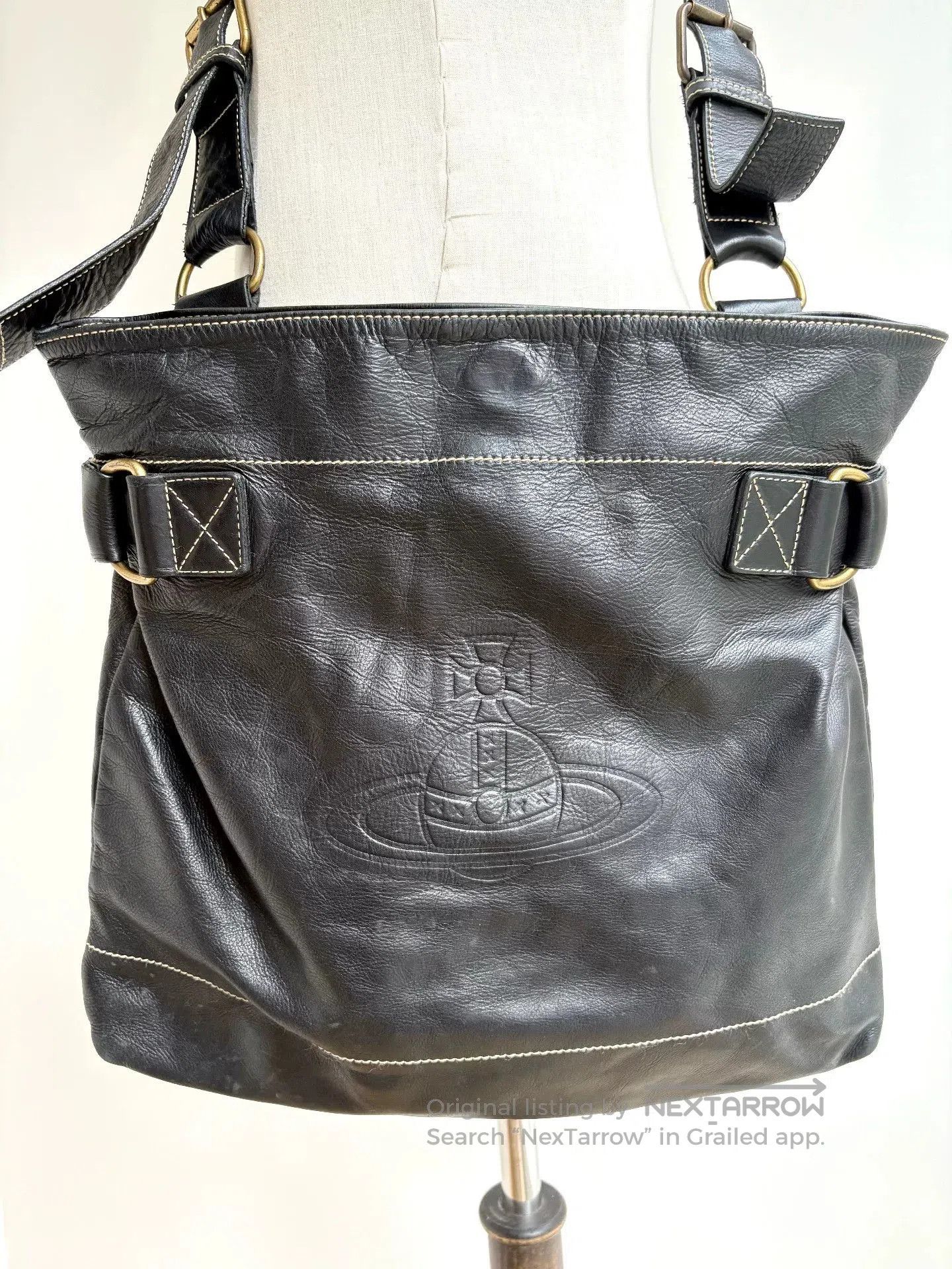 Vivienne Westwood Vivienne Westwood Vintage Black Leather Bag. Size ONE SIZE - 5 Thumbnail