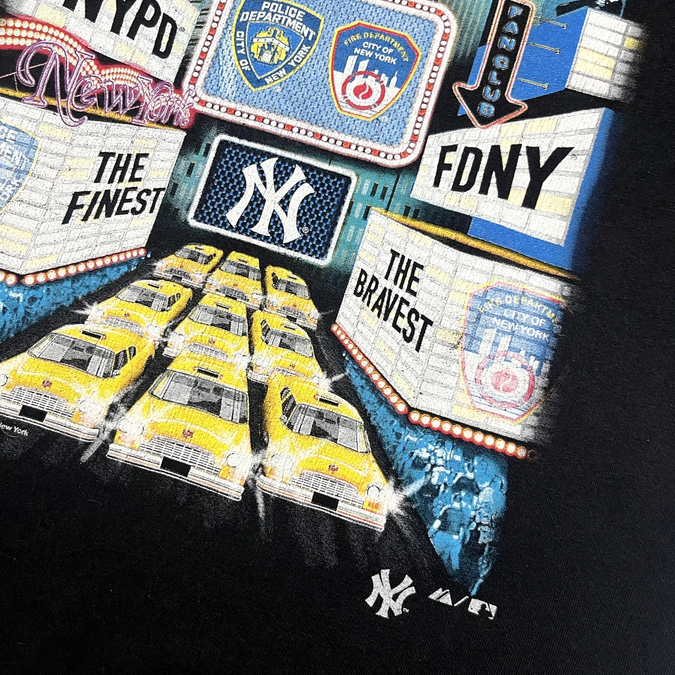 Majestic Vintage Majestic NY Printed Black T-Shirt Size M Size US M / EU 48-50 / 2 - 4 Thumbnail