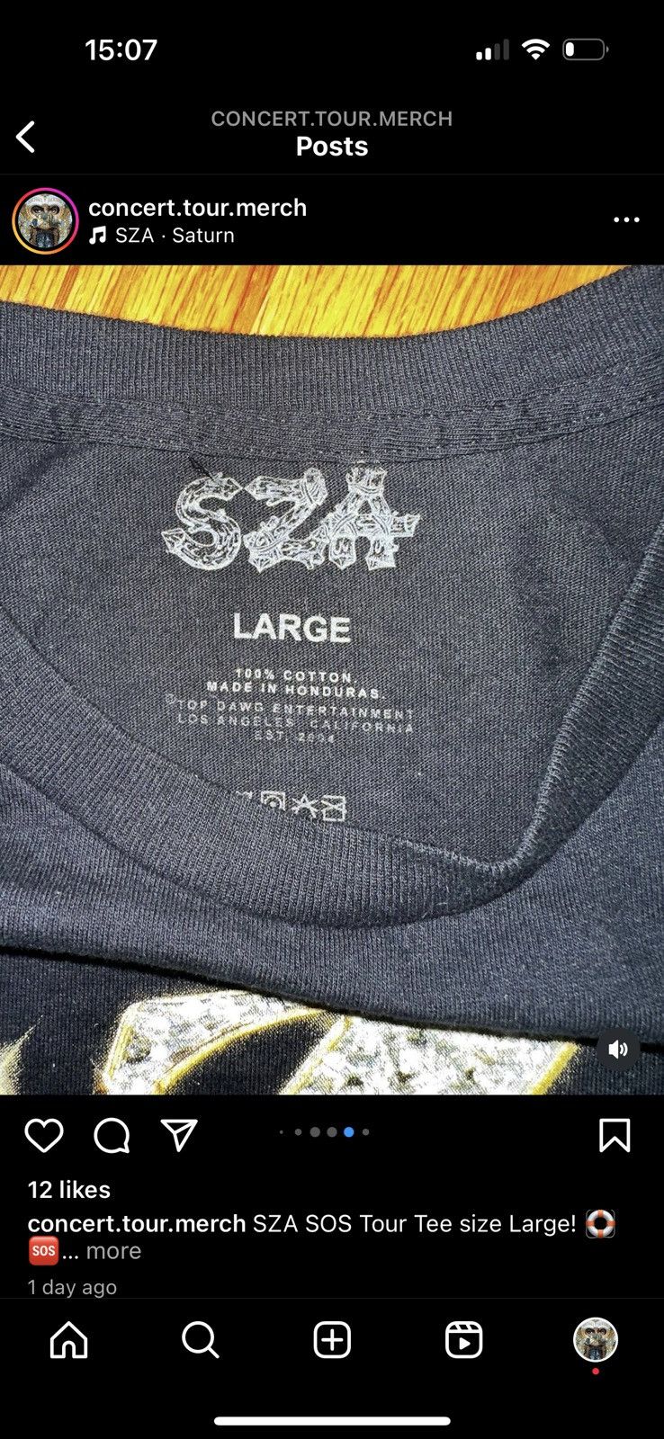 Streetwear × Top Dawg Entertainment SZA SOS Tour Tee Vintage Rap Bootleg  Style | Grailed