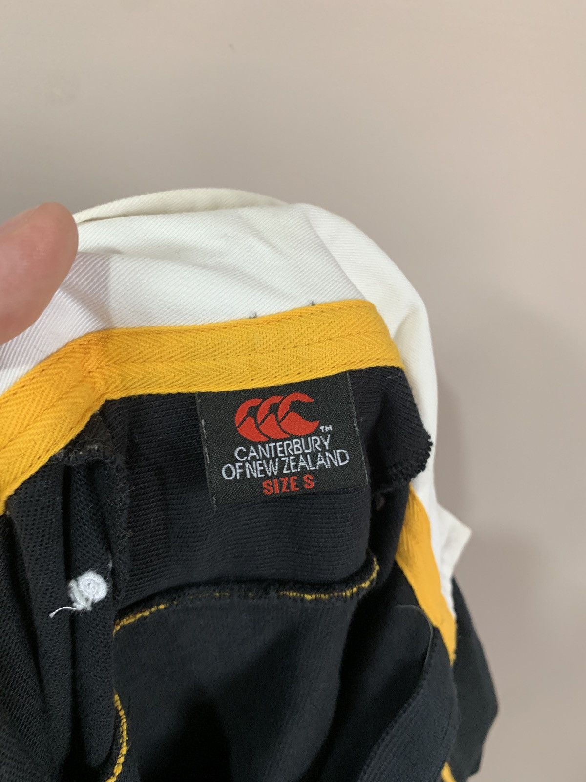 Canterbury of New Zealand × Vintage Wasps London 2007/08 Home Rugby Union Shirt Canterbury Retro Size US S / EU 44-46 / 1 - 9 Thumbnail