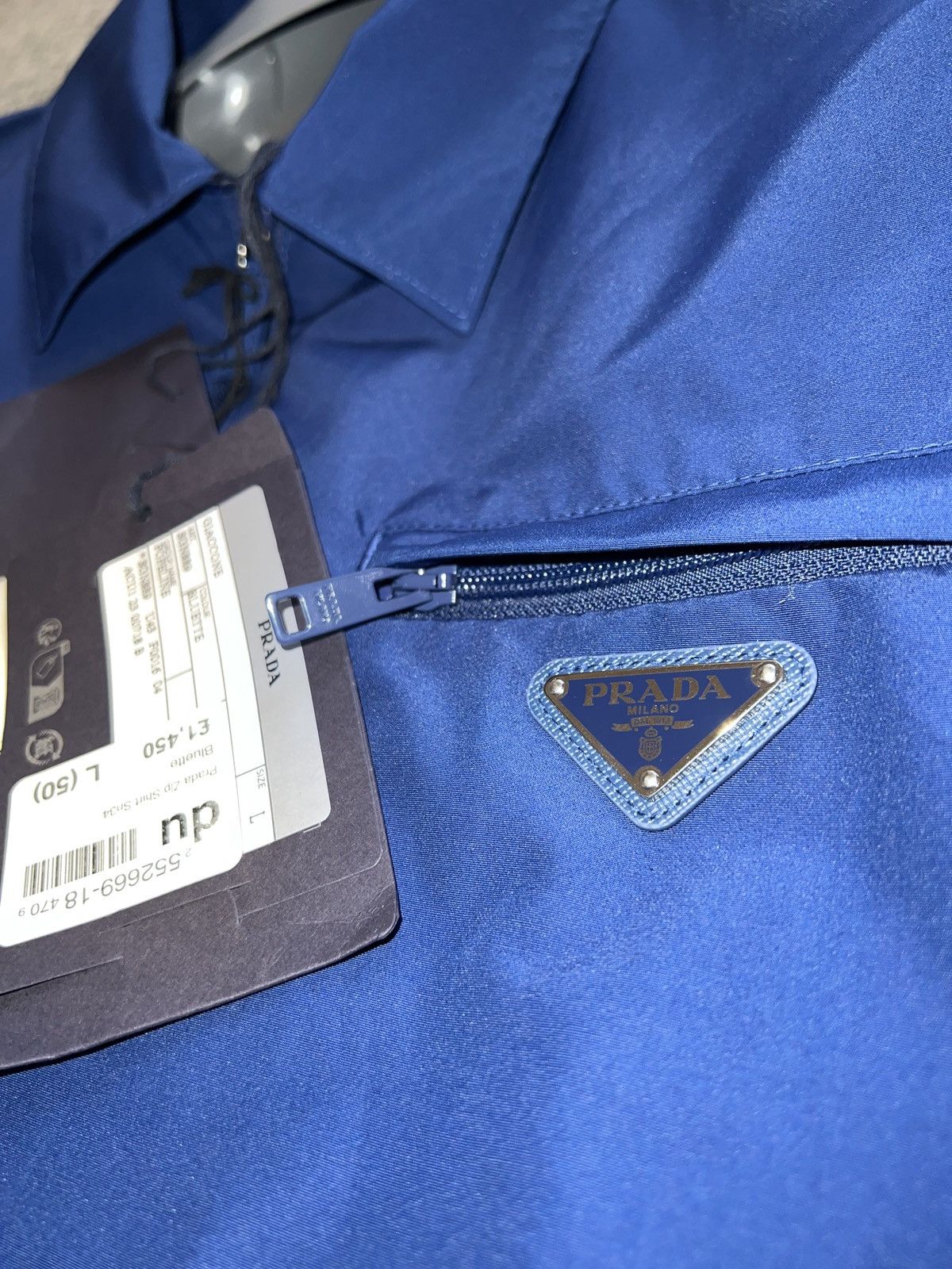 Prada Men’s prada zip shirt Size US L / EU 52-54 / 3 - 8 Thumbnail