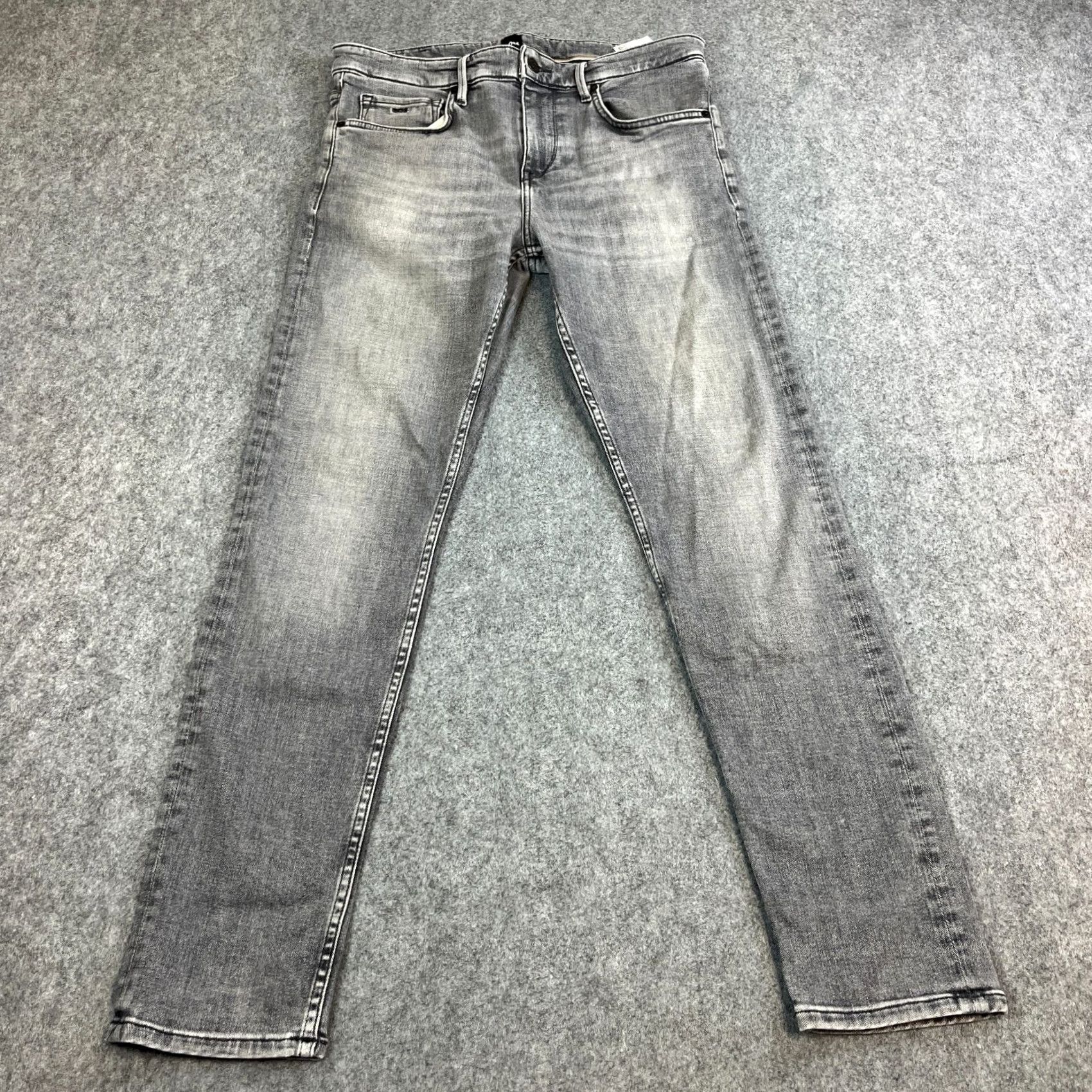 Hugo Boss HUGO BOSS Jeans Slim Skinny 32 Light Grey Stretch Charleston Mens Denim 5-Pocket Design Classic Comfort Size US 32 / EU 48 - 2 Thumbnail