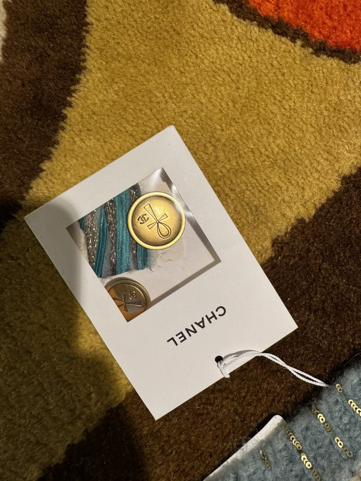 Chanel Chanel 19A Blue & Gold Tweed Long Vest Cardigan 42 Size M / US 6-8 / IT 42-44 - 9 Thumbnail