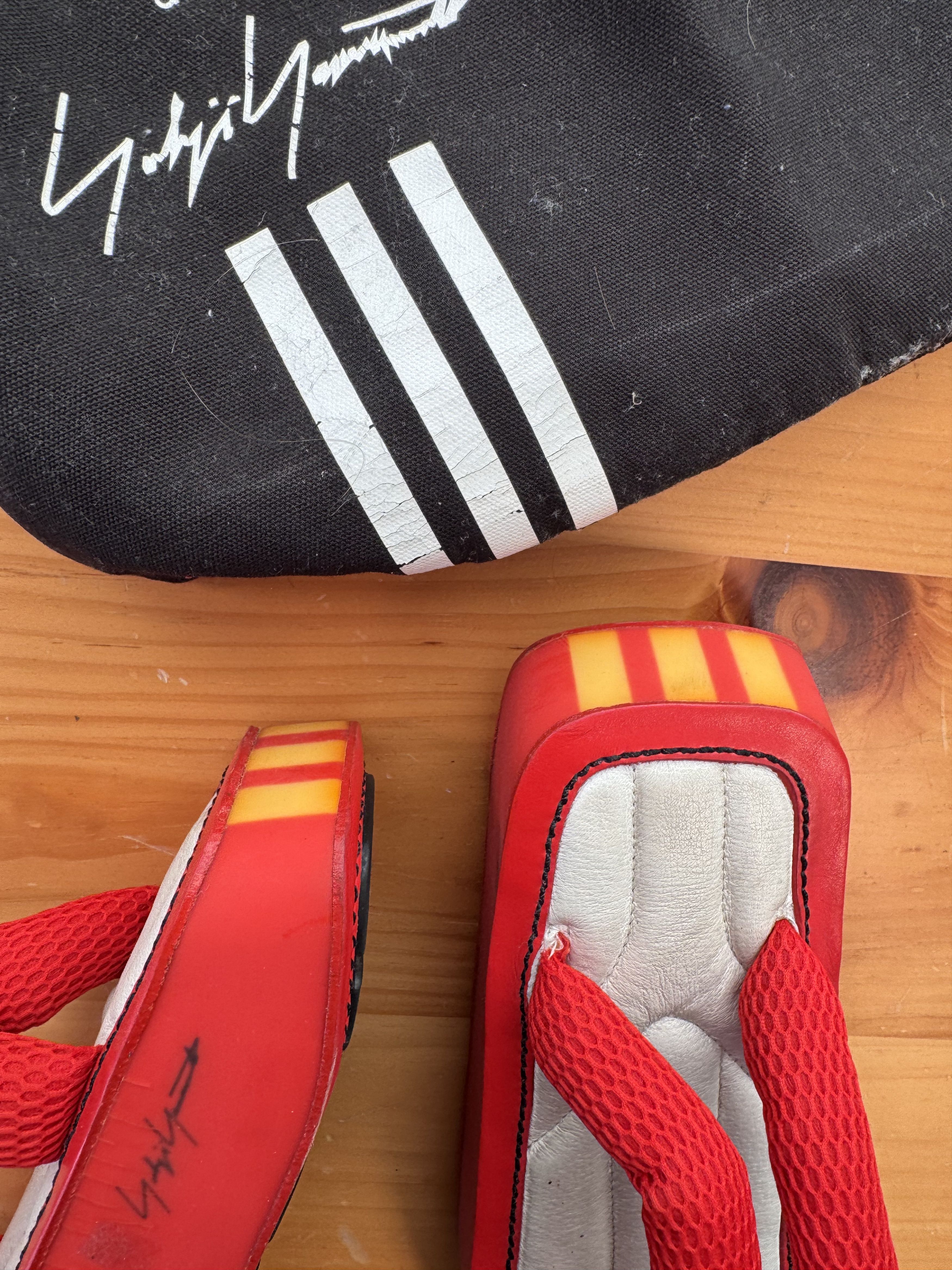 Yohji Yamamoto RARE SS04 Yohji Yamamoto X Adidas Japanese Geisha Sandals Size US 7 / EU 40 - 5 Thumbnail