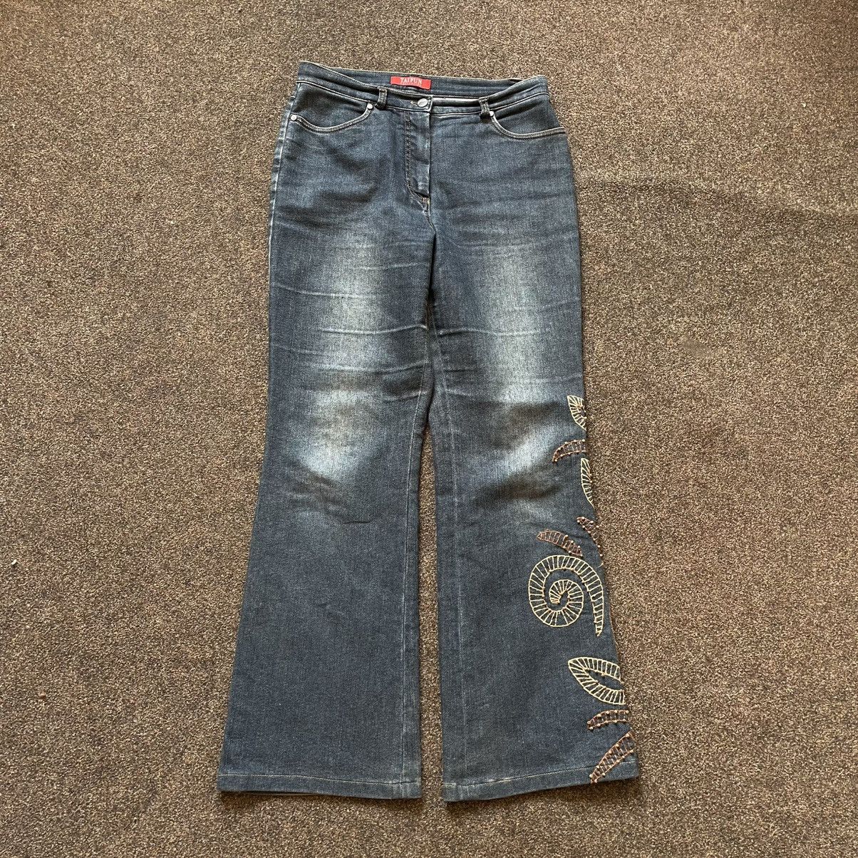 Vintage vintage pants bootcut jeans Y2K flared fade japan Size 30" / US 8 / IT 44 - 1 Thumbnail