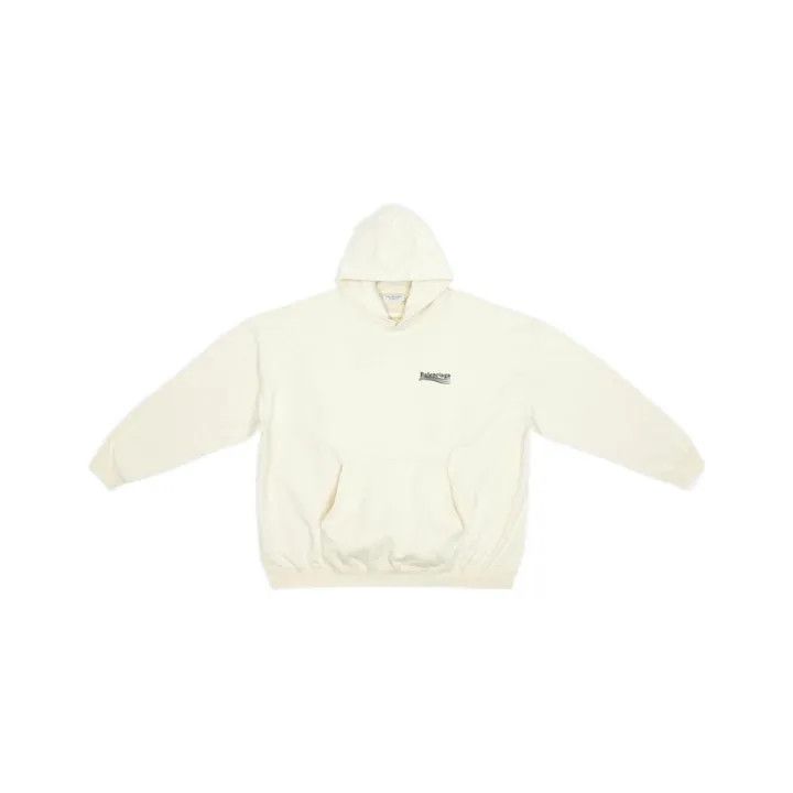 Balenciaga Balenciaga SS22 Political Campaign Hoodie in Beige 0079 Size XS / US 0-2 / IT 36-38 - 1 Thumbnail