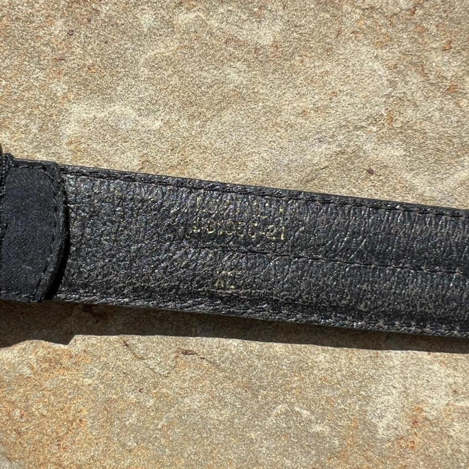 Vintage Vintage 90s Center Stitch Black Faux Suede XXL Belt Size ONE SIZE - 5 Thumbnail