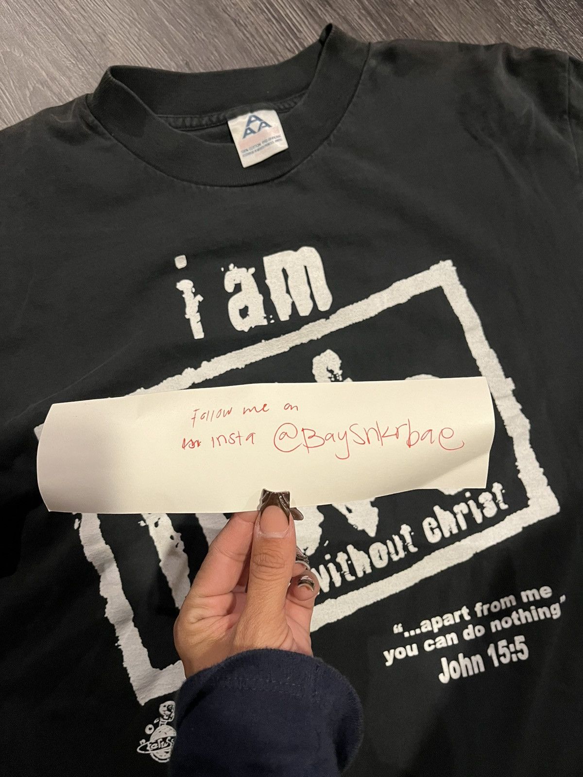 Vintage Vintage Nothing without Christ Tee Size US M / EU 48-50 / 2 - 4 Thumbnail