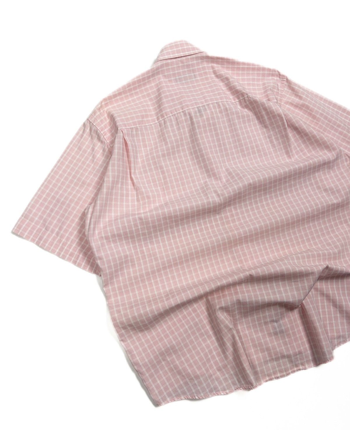 Burberry Vintage Burberry Pink Check Short Sleeve Button-Up Shirt M Size US M / EU 48-50 / 2 - 8 Thumbnail