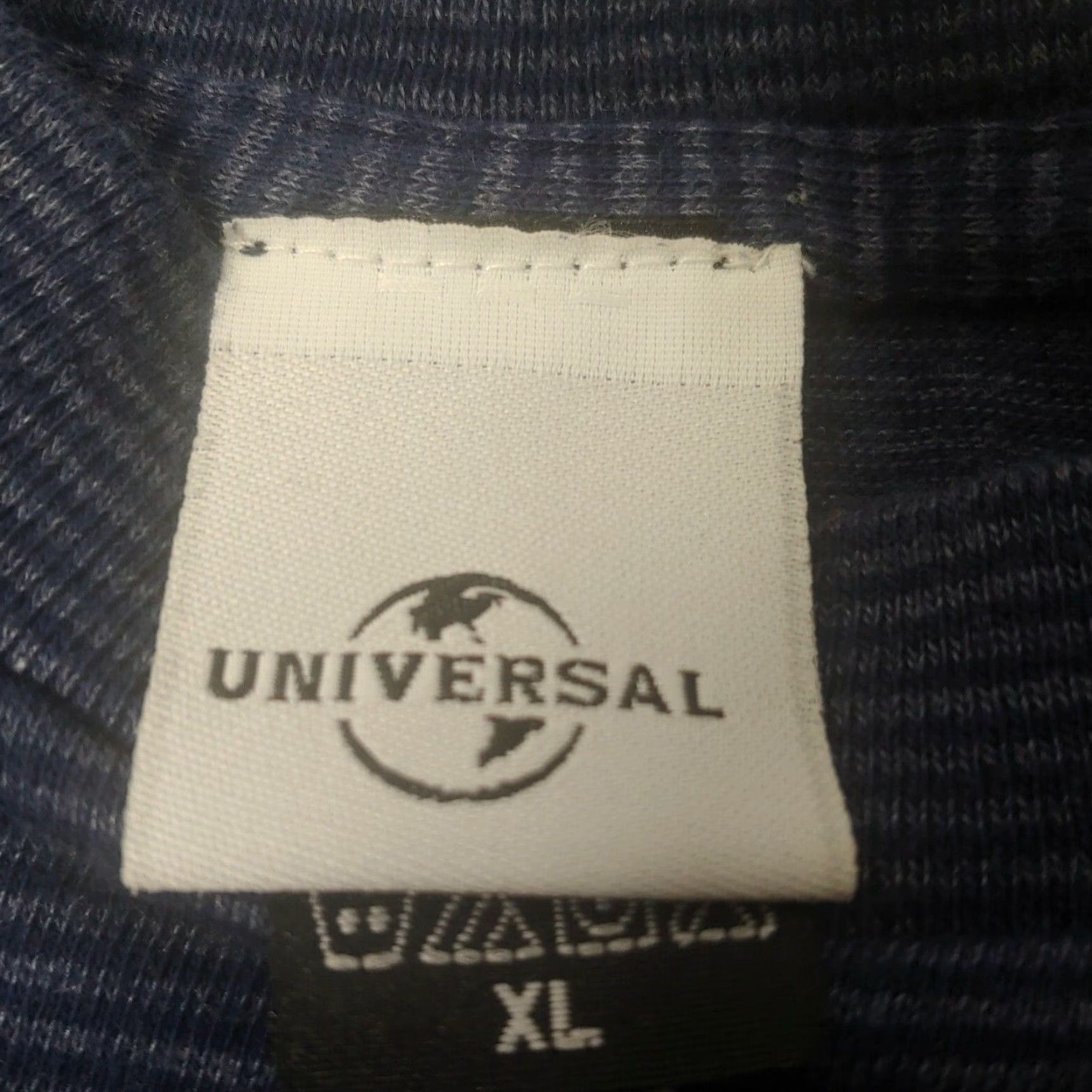 Vintage VINTAGE Universal Studios Shirt XL Blue Striped Short Sleeve Movie Size US XL / EU 56 / 4 - 4 Thumbnail