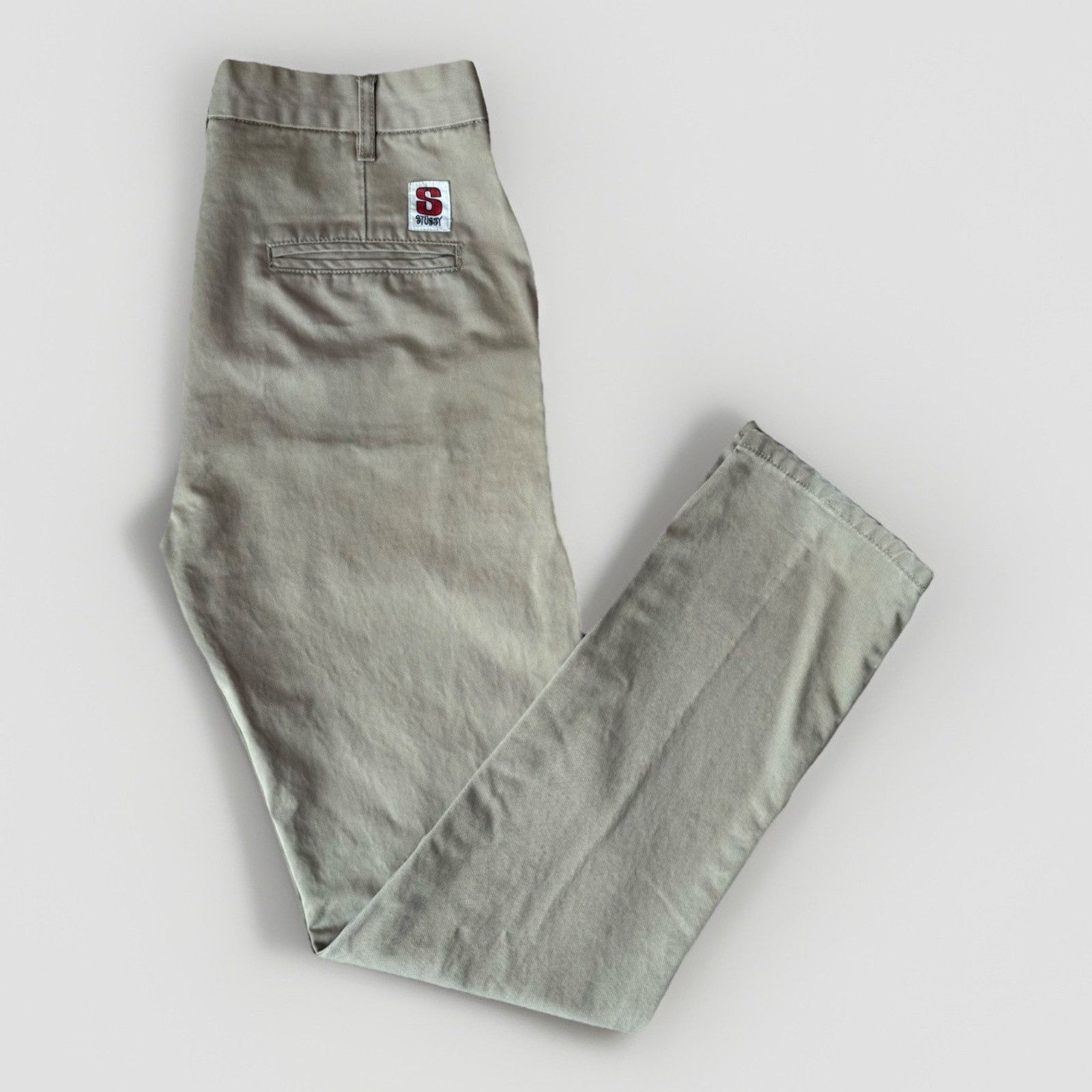 Stussy Vintage Stussy Chino Pants 30 Khaki Minimalist Streetwear Size US 30 / EU 46 - 1 Thumbnail
