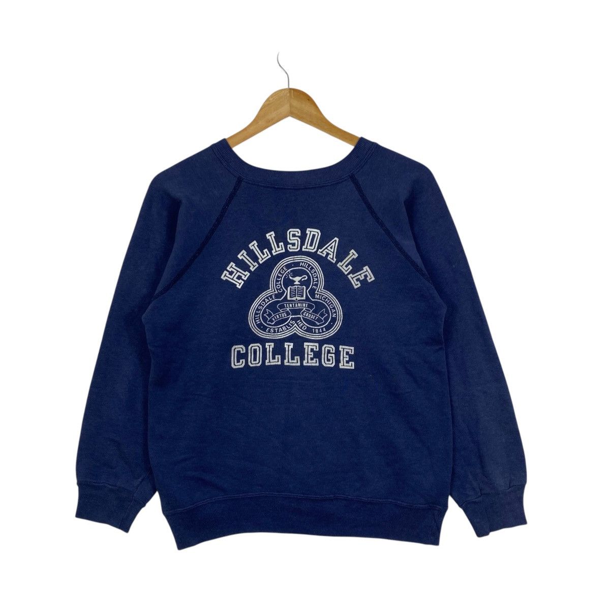 Vintage Vintage 80s Champion Hillsdale College Sweatshirt Medium USA Size US M / EU 48-50 / 2 - 1 Thumbnail