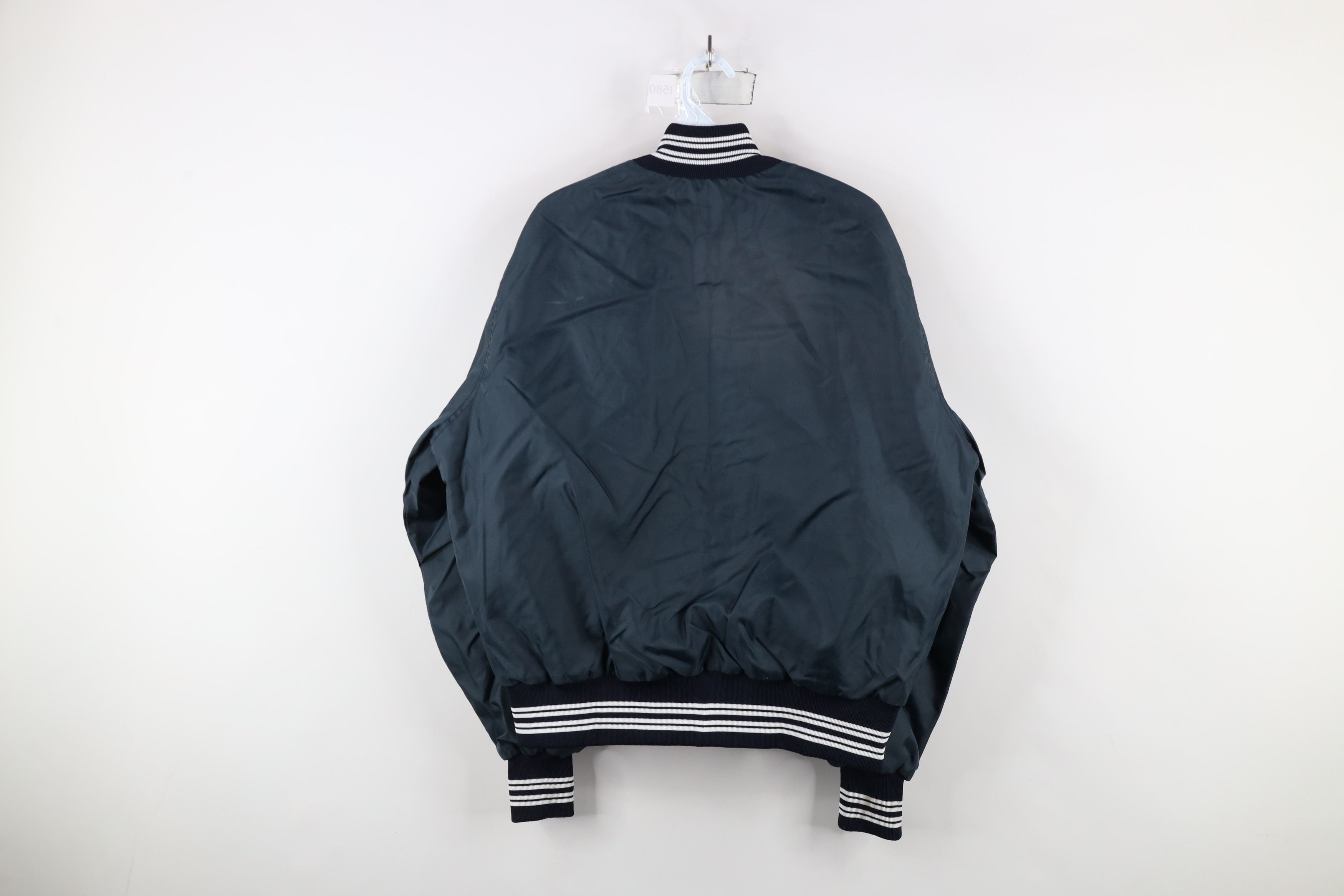 Vintage Vintage 80s 90s Bartlett Nuclear Satin Bomber Jacket USA Size US L / EU 52-54 / 3 - 13 Thumbnail