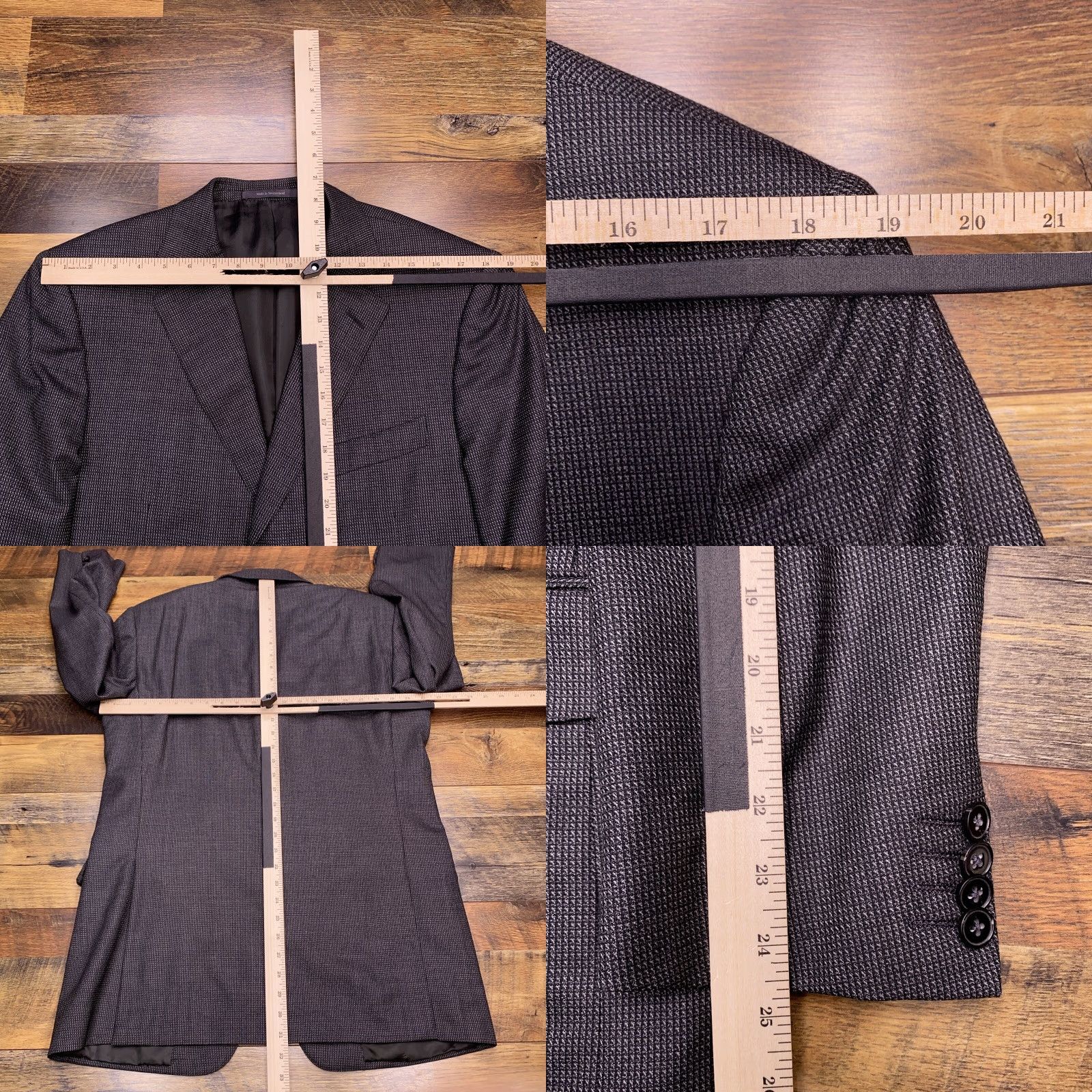 Ermenegildo Zegna Ermenegildo Zegna Trofeo Gray Wool Blazer Suit Jacket 42R Size 42R - 9 Thumbnail