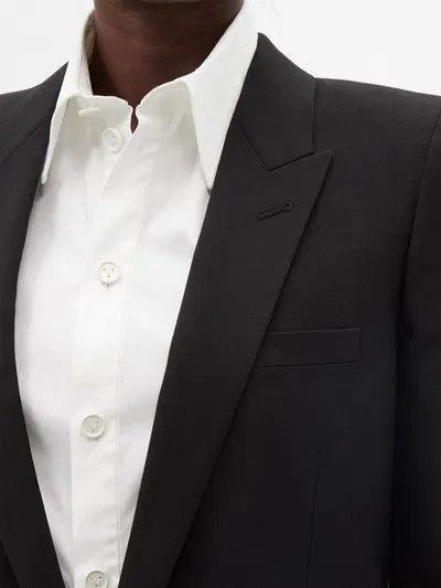 Saint Laurent Paris o1y0126 Blazer in Black Size M / US 6-8 / IT 42-44 - 2 Thumbnail