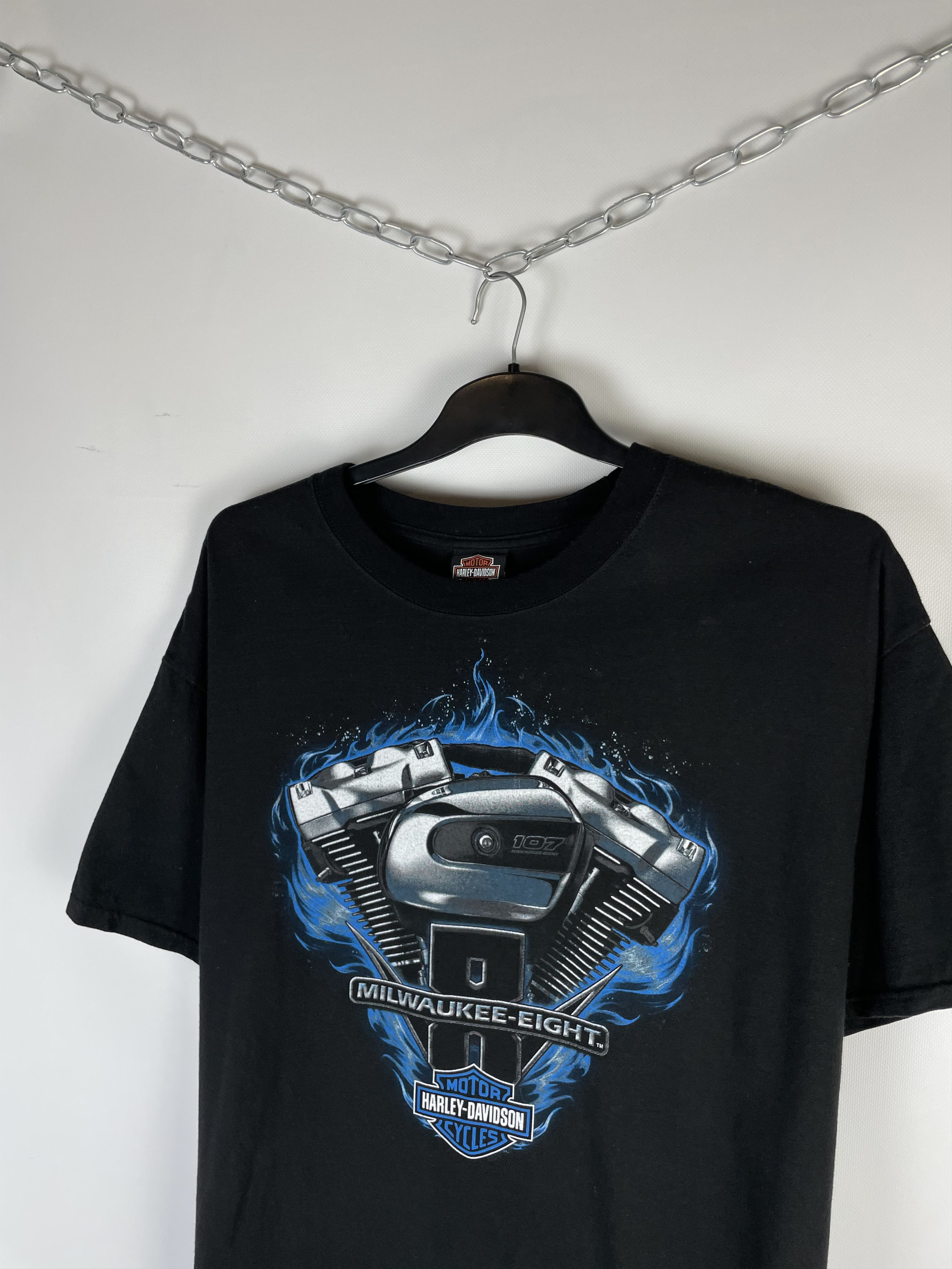 Harley Davidson Vintage HARLEY DAVIDSON Tee Graphic T Shirt Size US XL / EU 56 / 4 - 3 Thumbnail