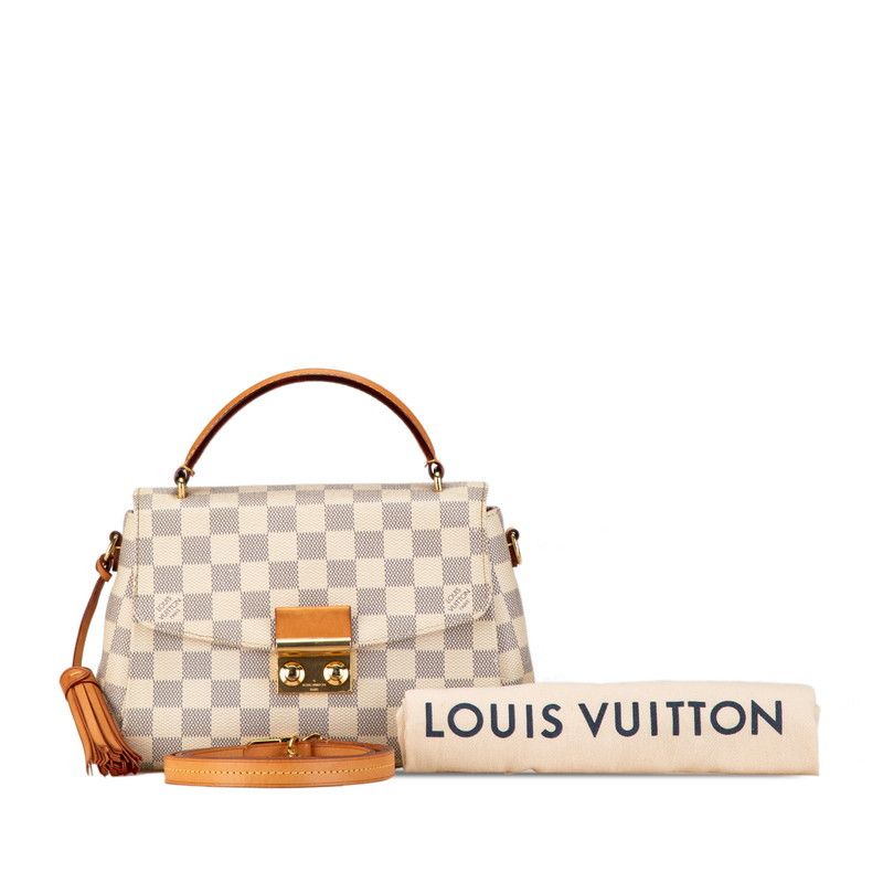 Louis Vuitton Louis Vuitton Louis Vuitton Damier Azur Croisette Handbag N41581 Canvas Handbag N41581 in Very Good Condition Size ONE SIZE - 1 Thumbnail