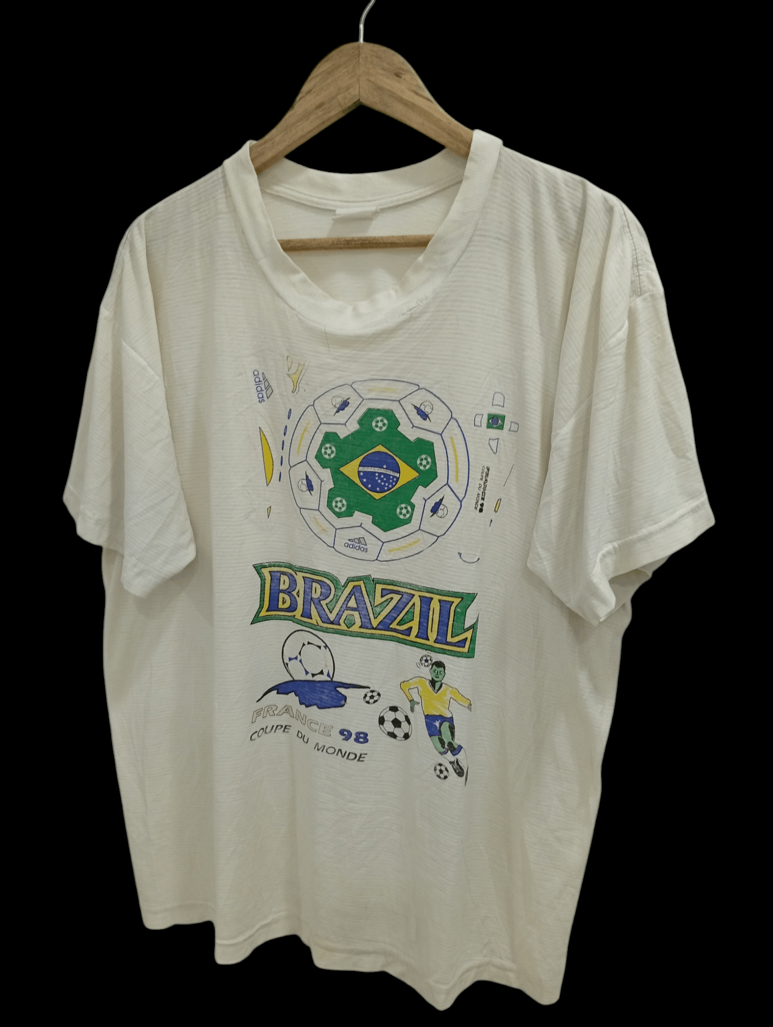 Vintage 🔥🔥Vintage France 98 Coupe Du Monde T-Shirt Size US L / EU 52-54 / 3 - 3 Thumbnail
