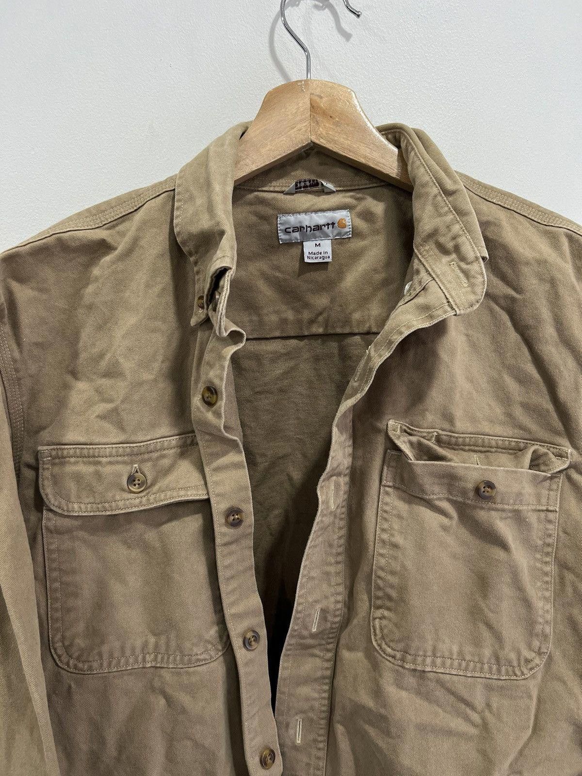 Vintage Vintage Carhartt Brown Button Up Shirt M Size US M / EU 48-50 / 2 - 3 Thumbnail