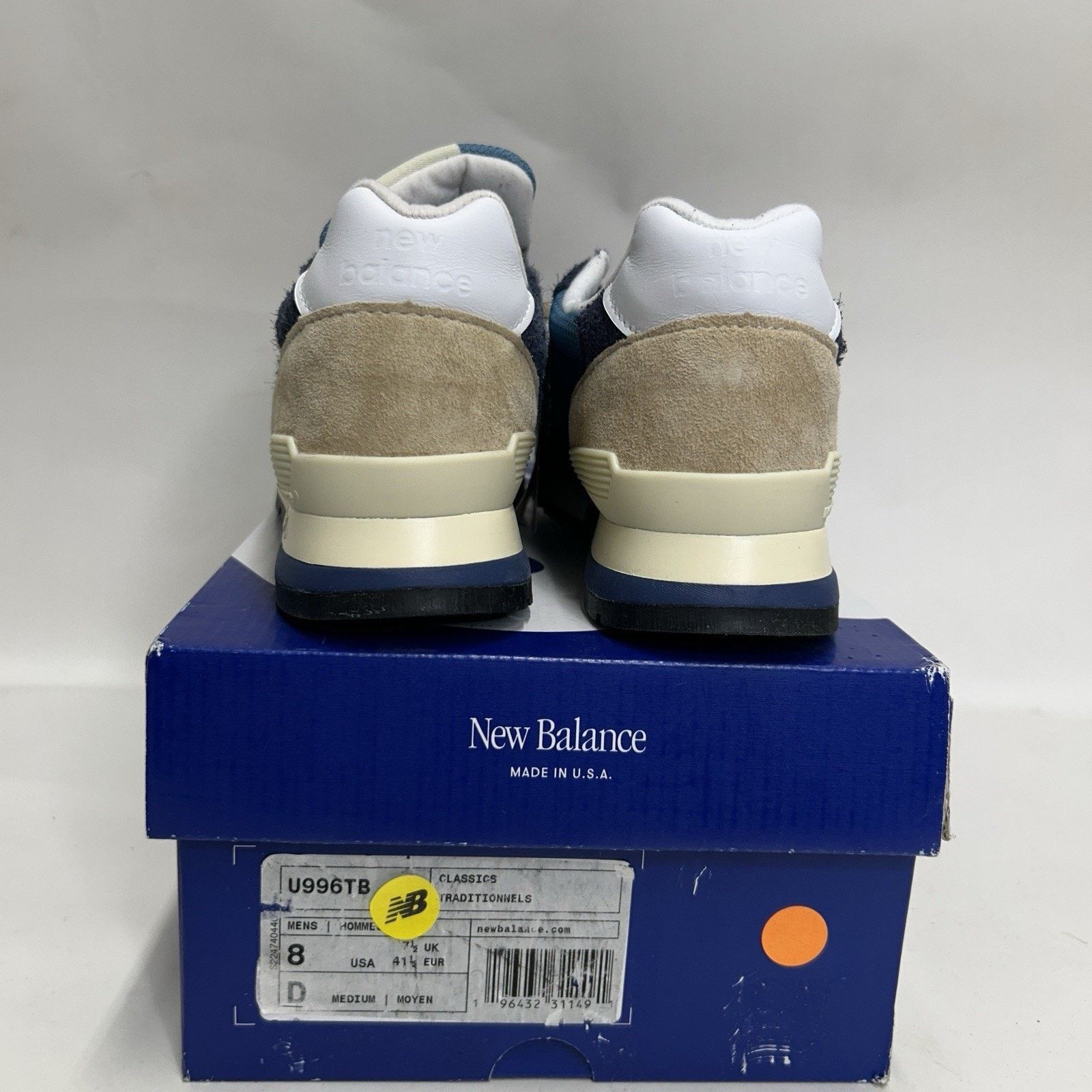 New Balance New Balance 996 Teddy Santis Low “Navy Beige” U996TB Size US 8 / EU 41 - 4 Thumbnail