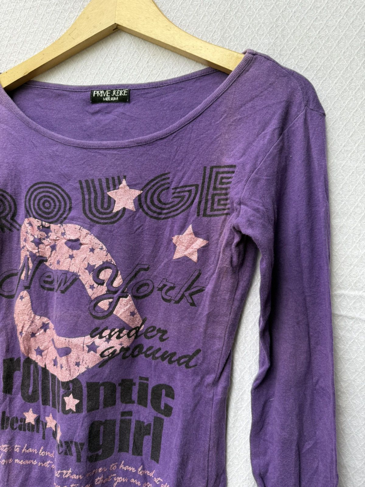 Hysteric Glamour Prive Joke Lips Poem Longsleeve Shirt Size US XS / EU 42 / 0 - 4 Thumbnail